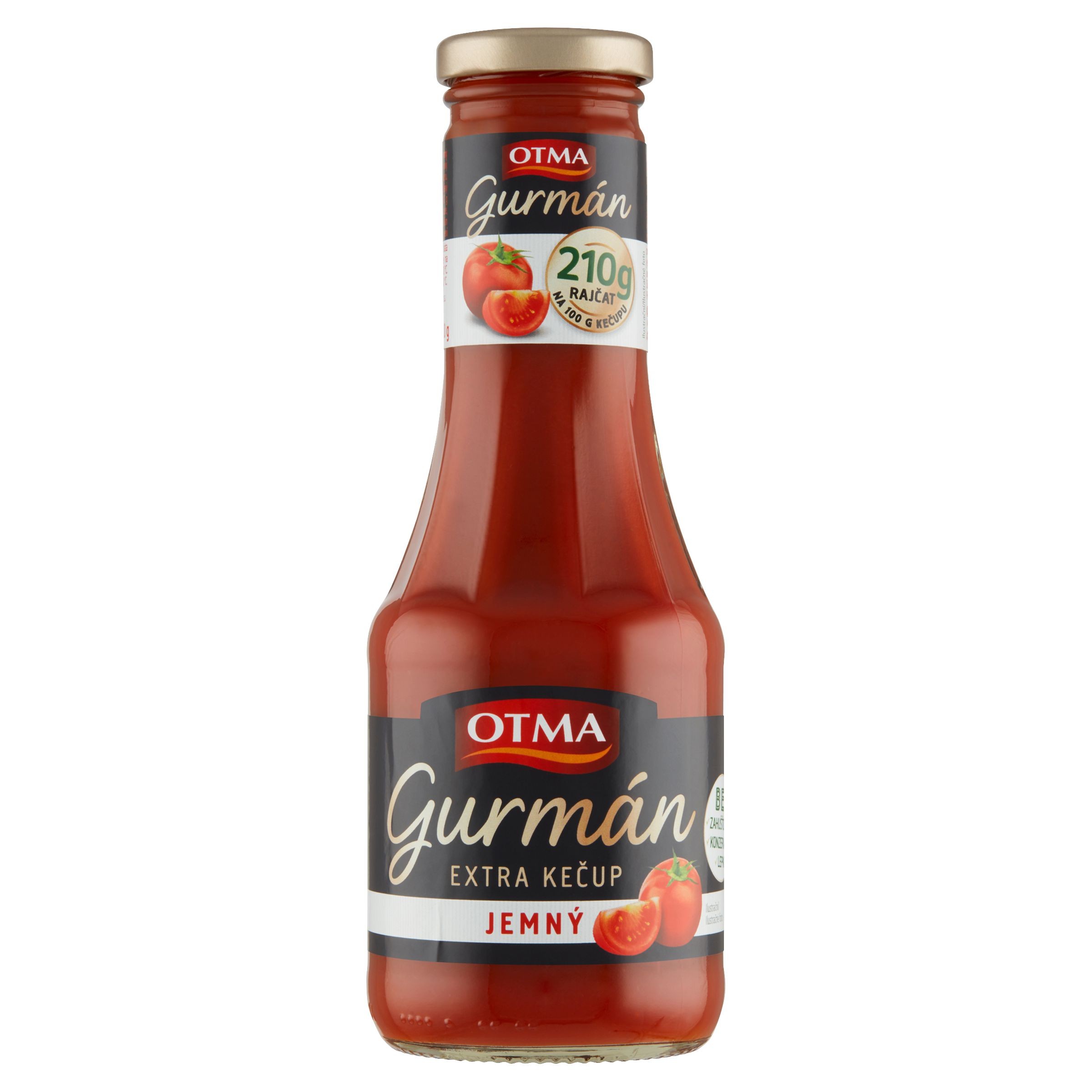 Trvanlivé potraviny - Otma Kečup Gurmán Jemný 520g