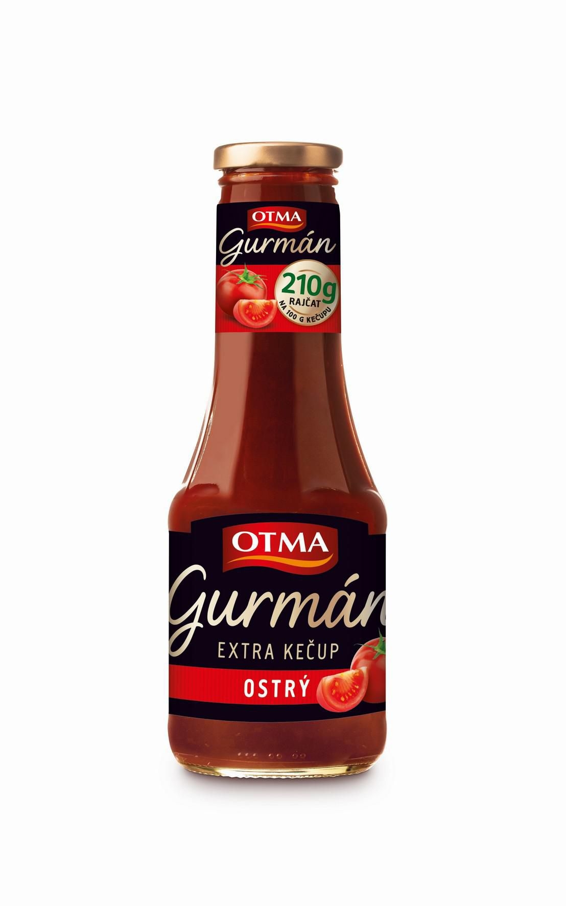 Trvanlivé potraviny - Otma Kečup Gurmán Ostrý 520g