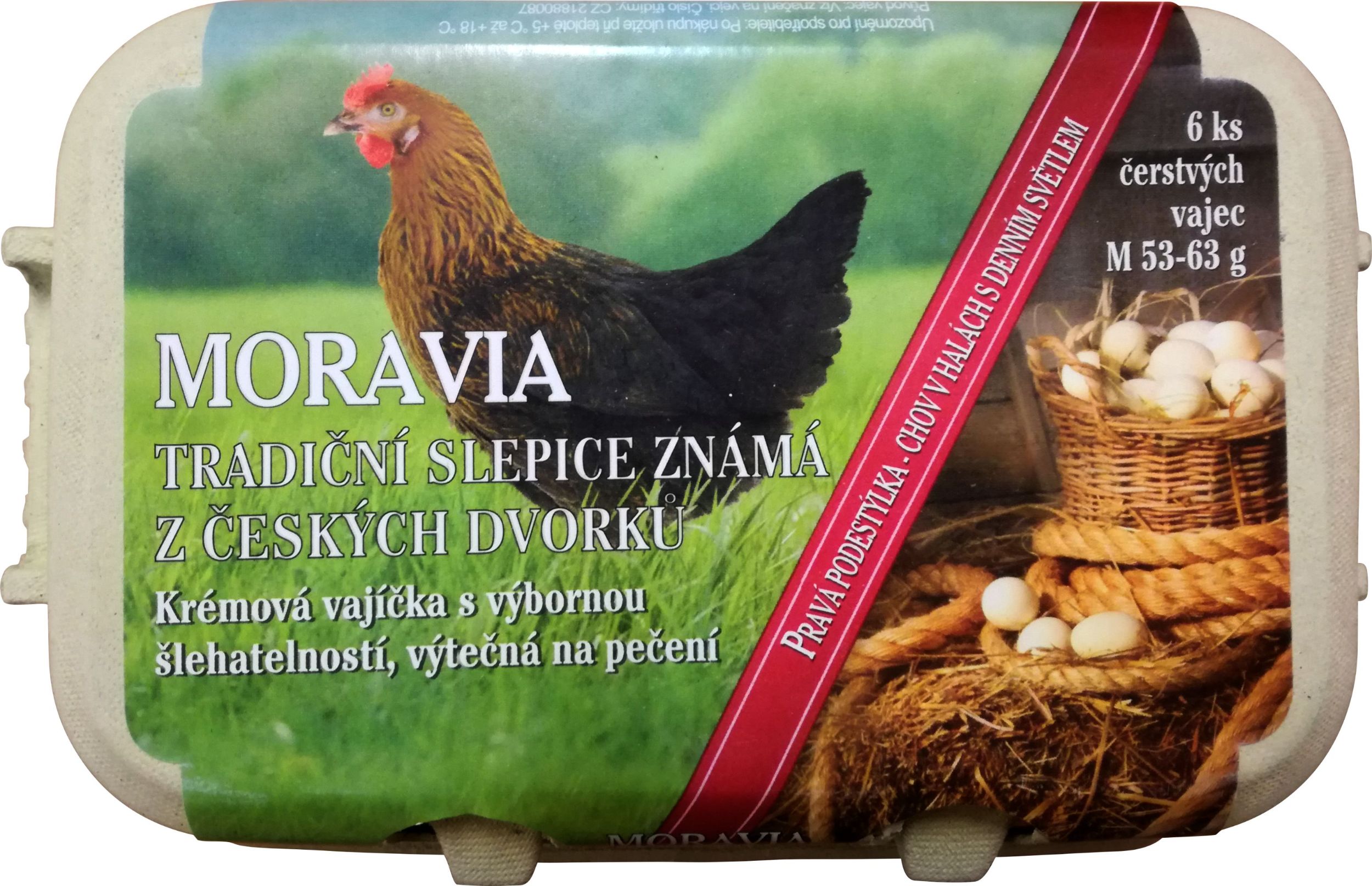 Mléčné a chlazené - Ovus Moravia Vejce podestýlková M 6 ks
