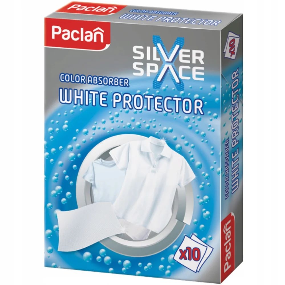 Drogerie a kosmetika - Paclan ubrousky na praní Color Absorber WHITE Protector 10ks