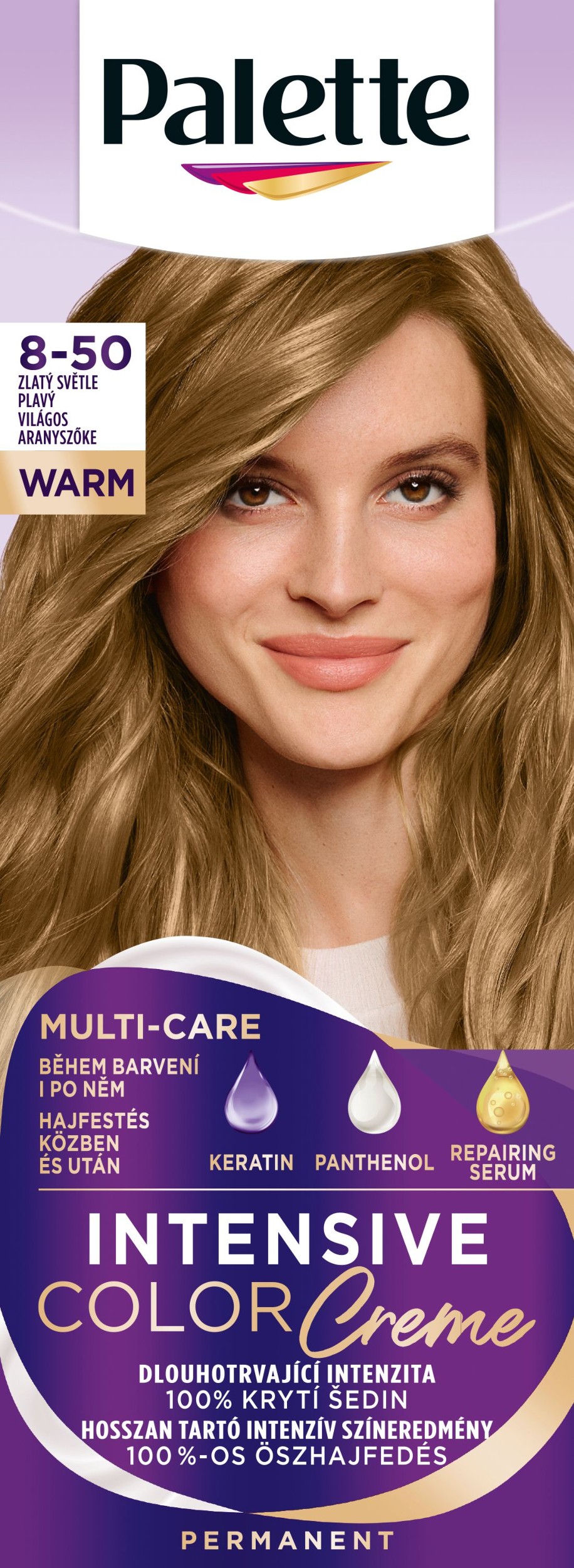 Drogerie a kosmetika - Palette ICC 8-50 Zlatý Světle Plavý 50ml