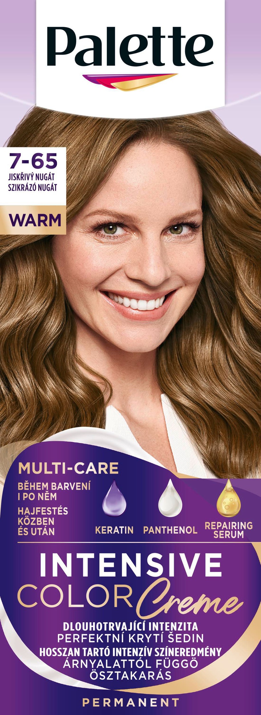 Drogerie a kosmetika - Palette Intensive Color Creme 7-65 jiskřivý nugát 50 ml