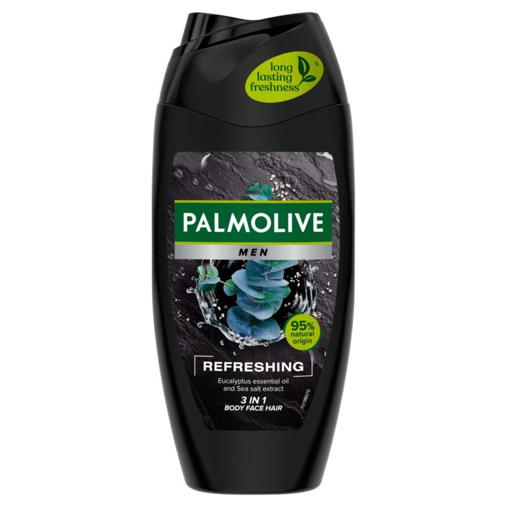 Drogerie a kosmetika - Palmolive Men Refreshing tělový šampon 2v1 s mořskými minerály a eukalyptovým olejem 250 ml