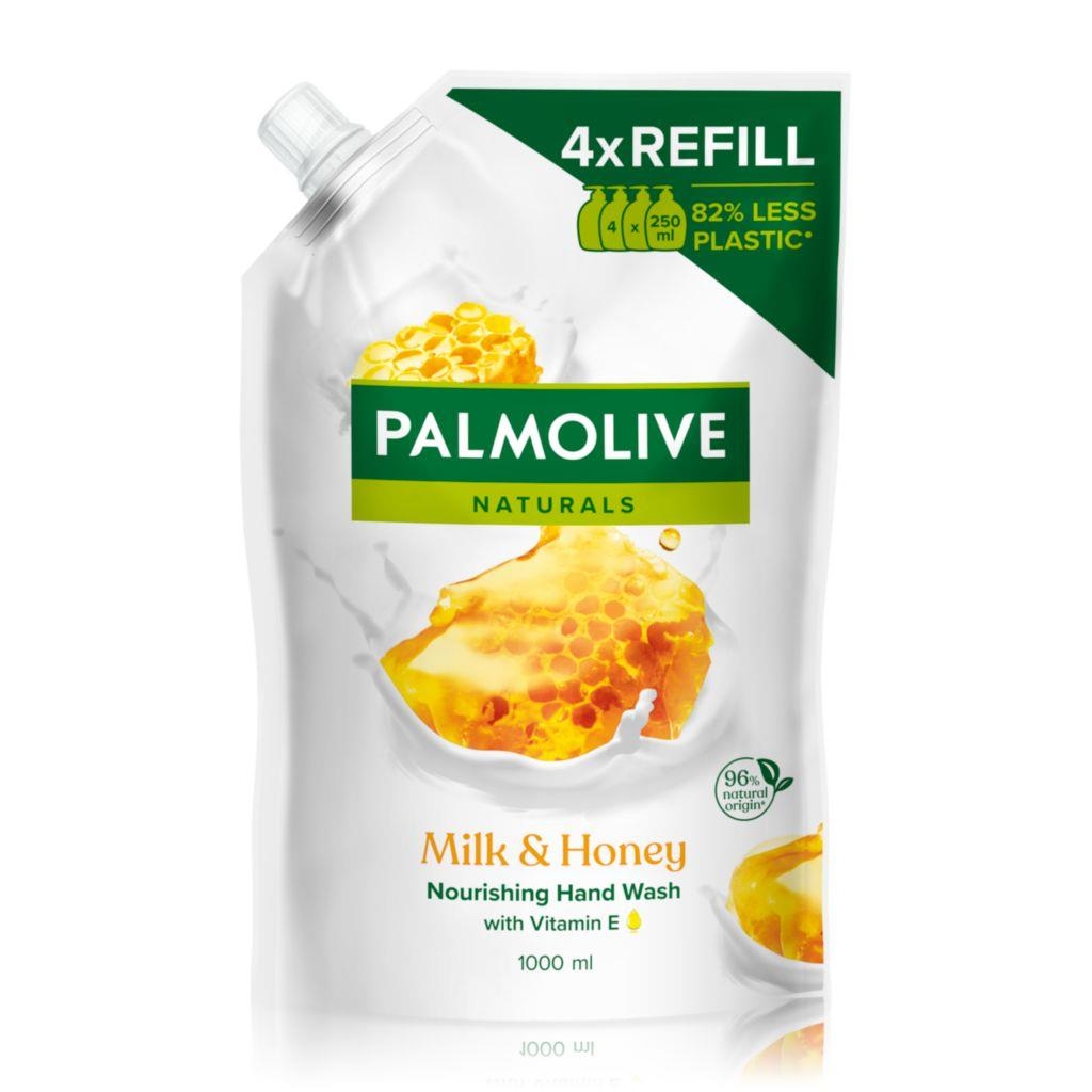 Drogerie a kosmetika - Palmolive Náhradní náplň tekuté mýdlo milk & honey 1000ml