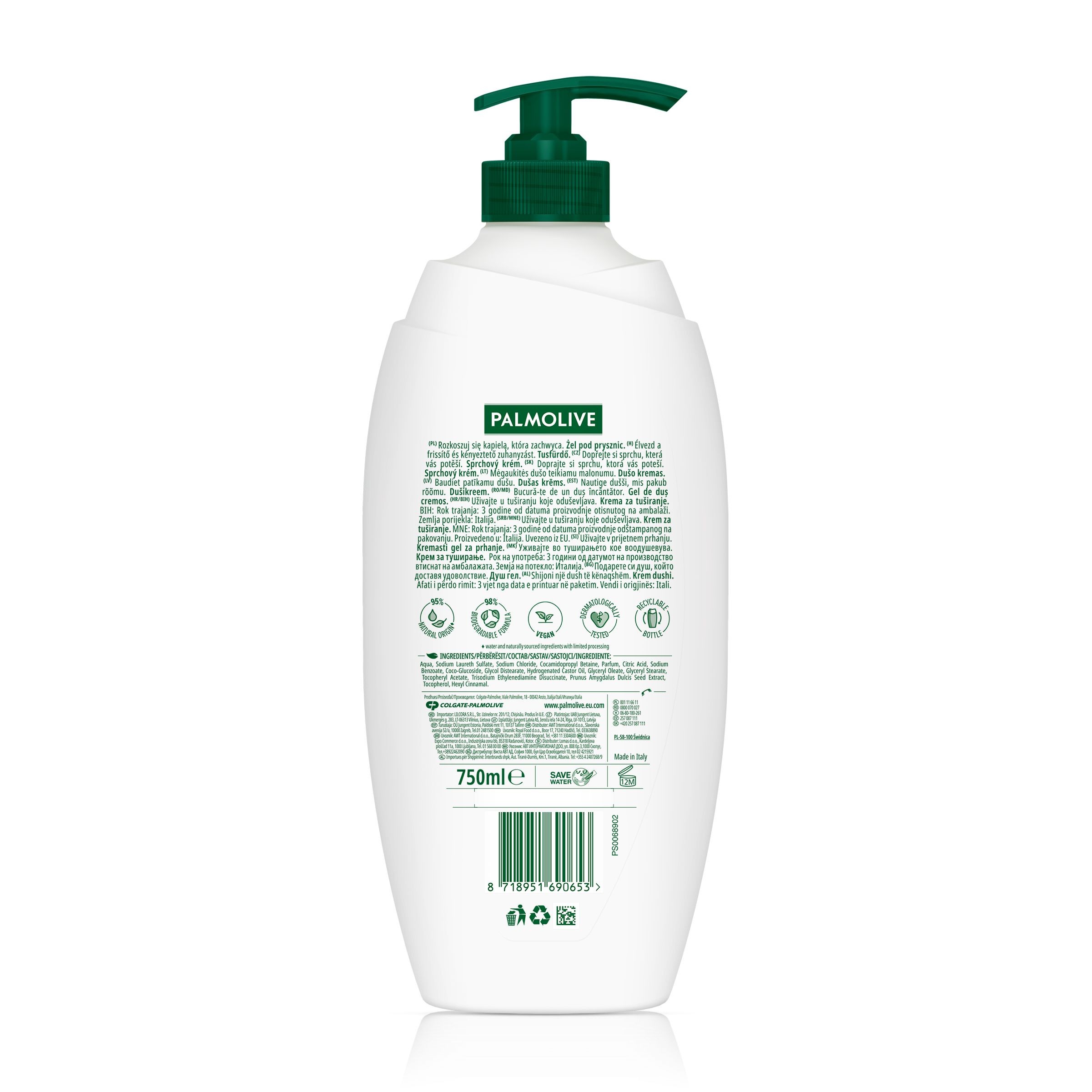 Drogerie a kosmetika - Palmolive Naturals Sensitive Sprchový Krém 750 m