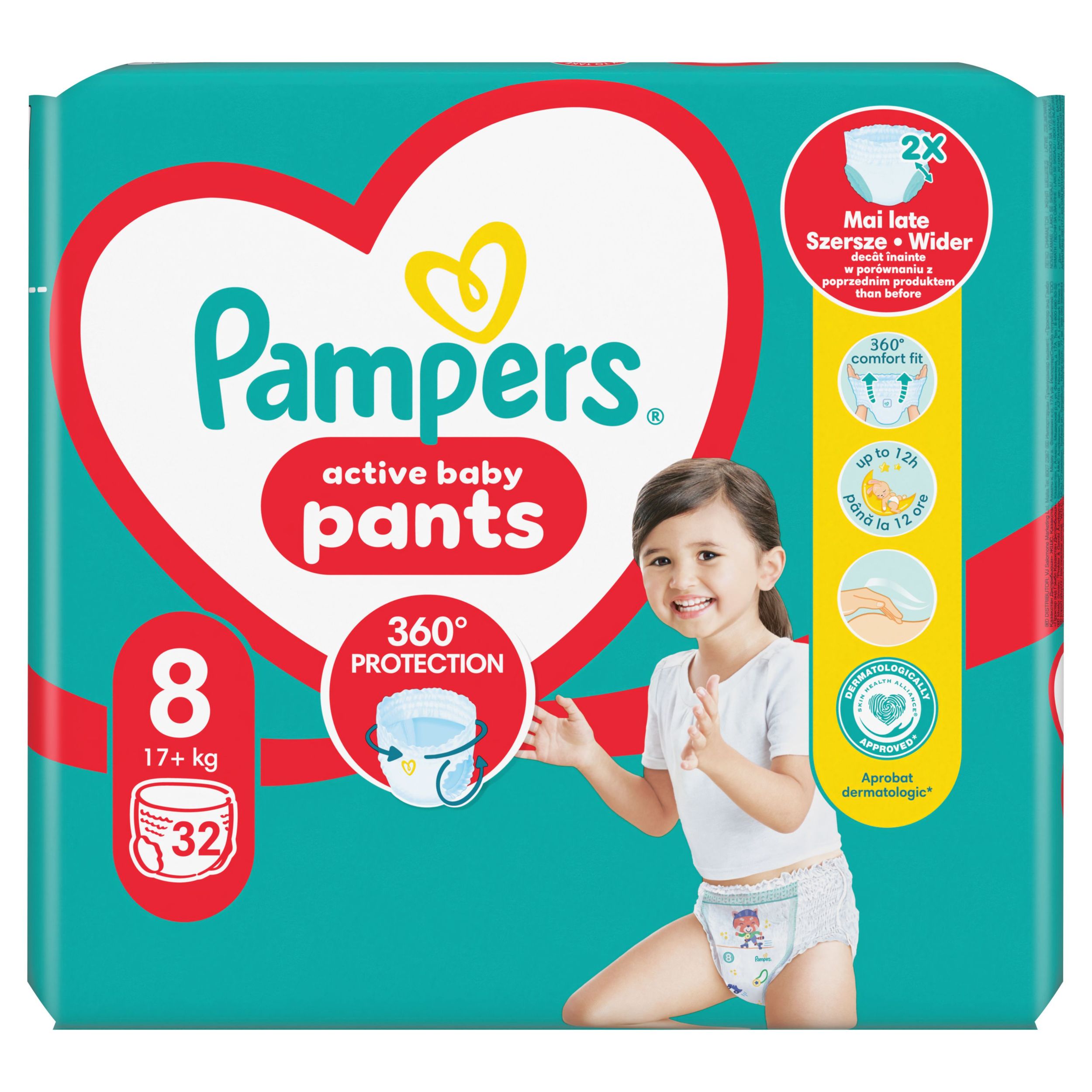Svět dětí - Pampers Pants Plenkové kalhotky vel. 8, 19kg+, 32ks