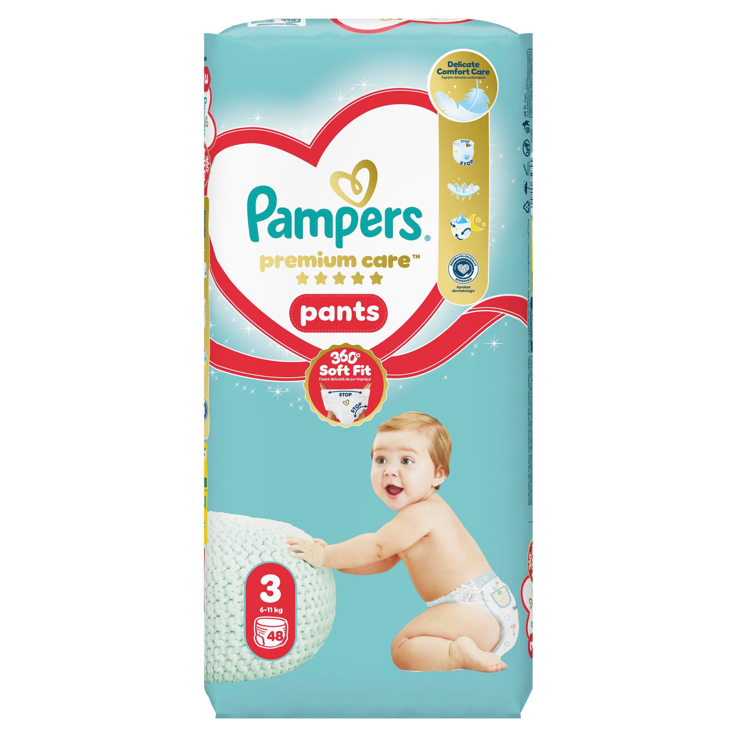 Svět dětí - Pampers Premium Care Pants vel. 3, 48ks