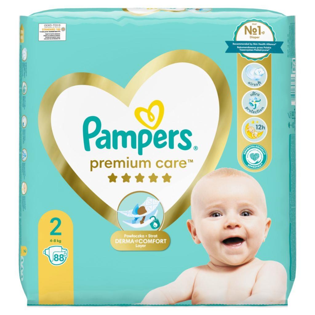 Svět dětí - Pampers Premium Care Plenky vel. 2, 4kg - 8kg, 88ks