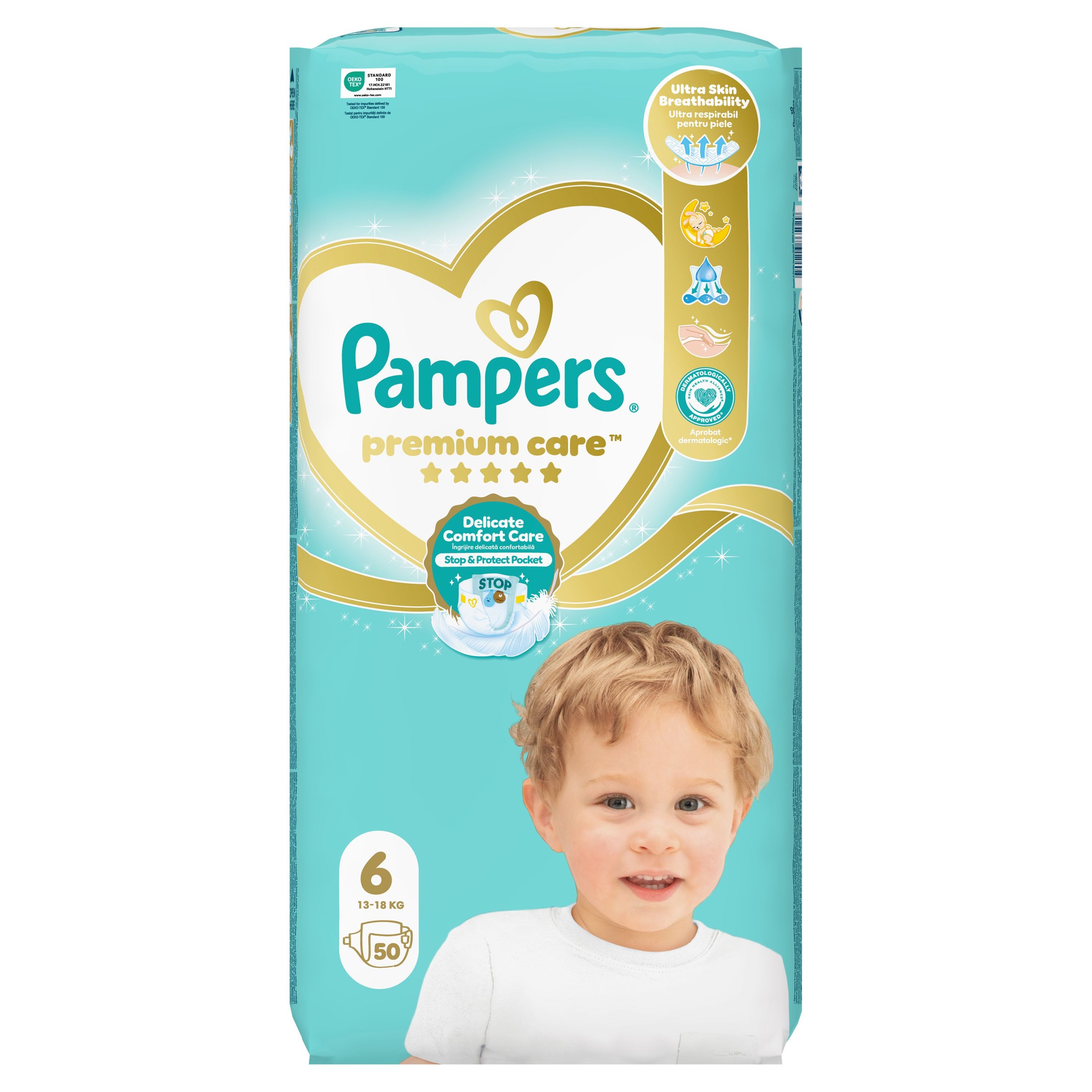 Svět dětí - Pampers Premium Care Plenky vel. 6, 50 ks