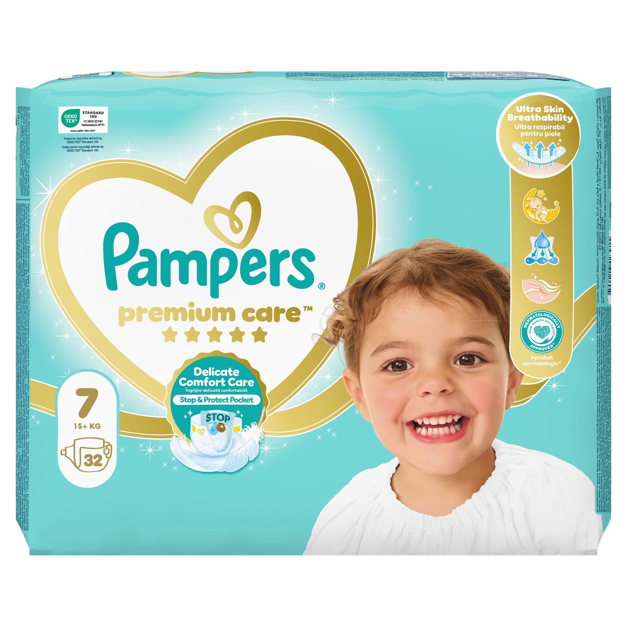 Svět dětí - Pampers Premium Care Plenky vel. 7, 32 ks