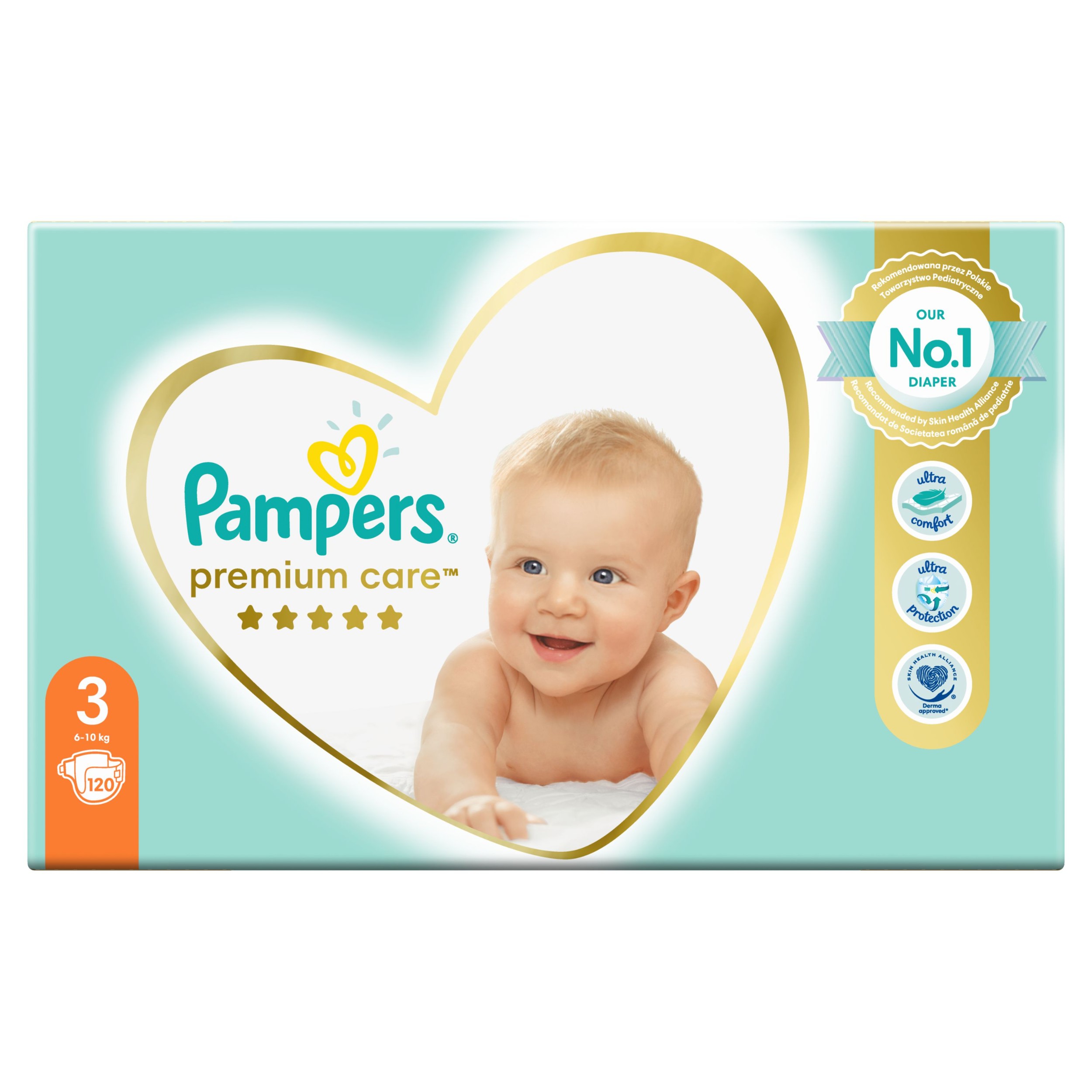 Svět dětí - Pampers Premium Care pleny 3 120ks