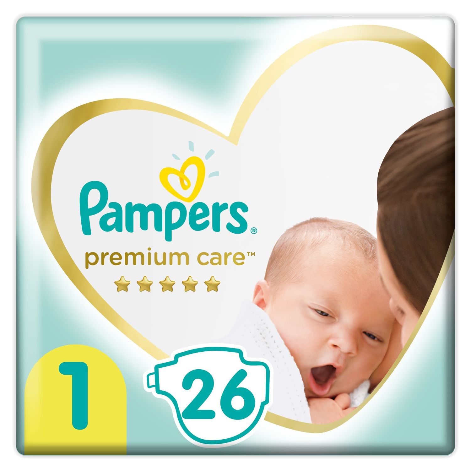 Svět dětí - Pampers Premium Care vel. 1, 2kg-5kg,  26ks