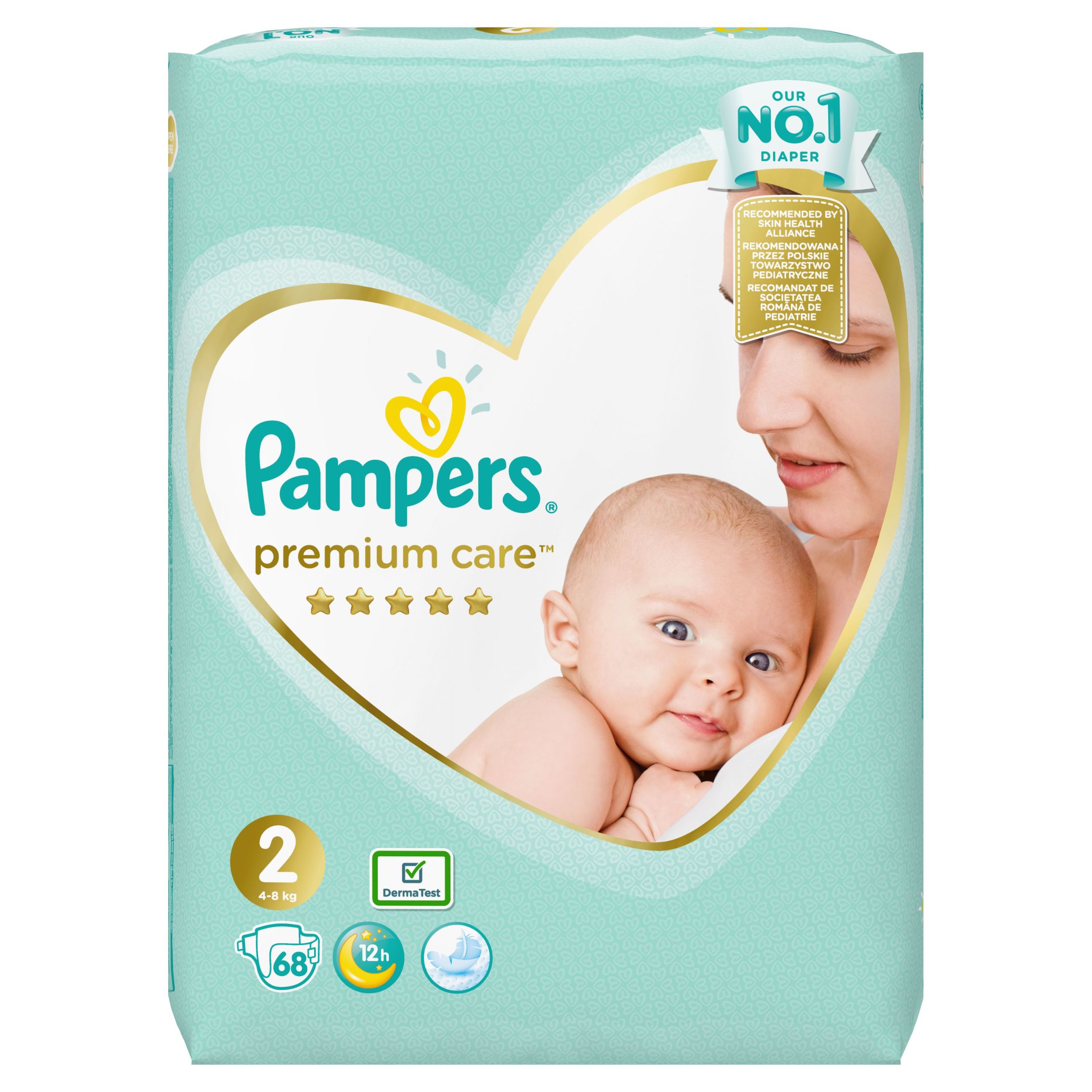 Svět dětí - Pampers Premium Care vel. 2, 4kg-8kg, 68ks