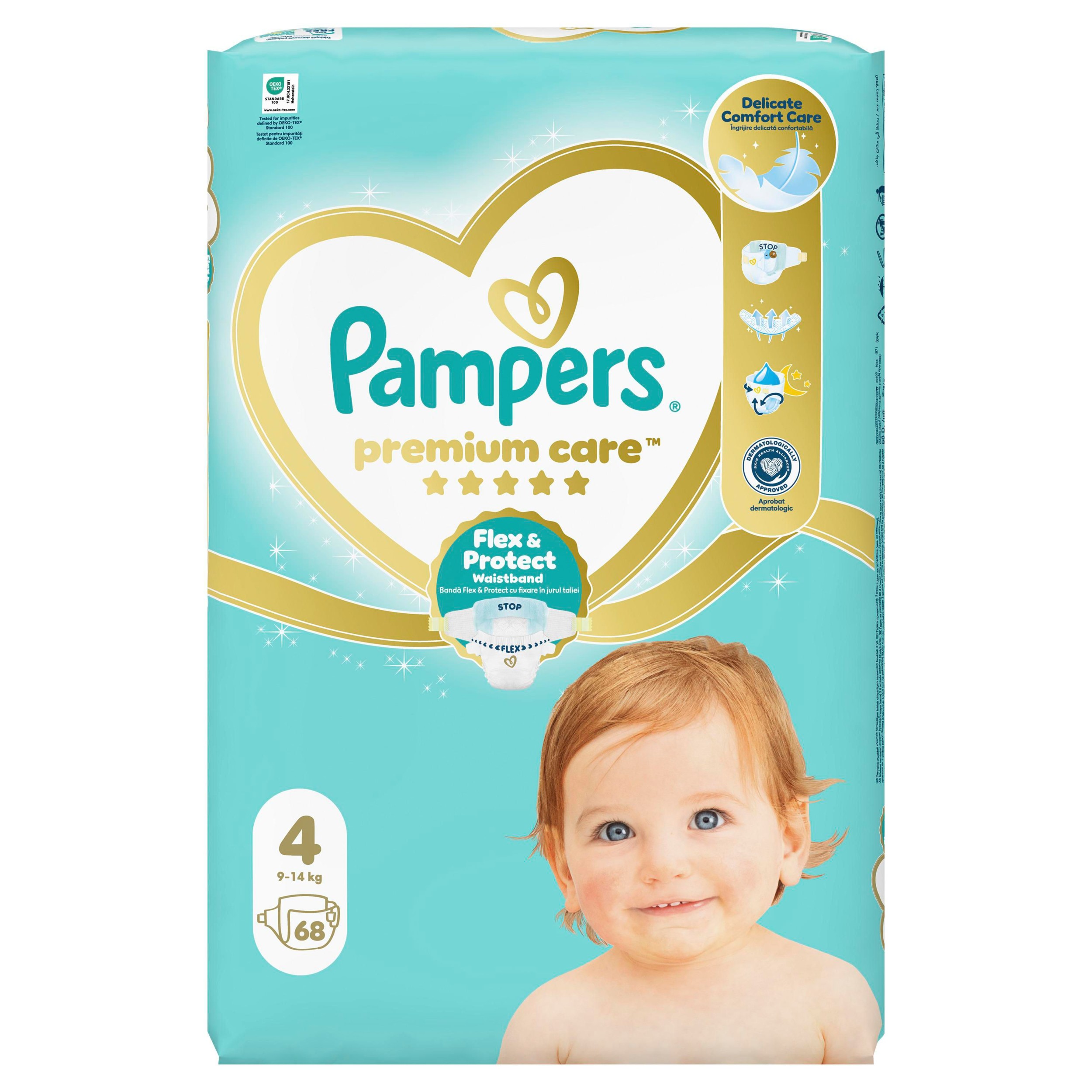 Svět dětí - Pampers Premium Care vel. 4, 4-8kg,  68ks