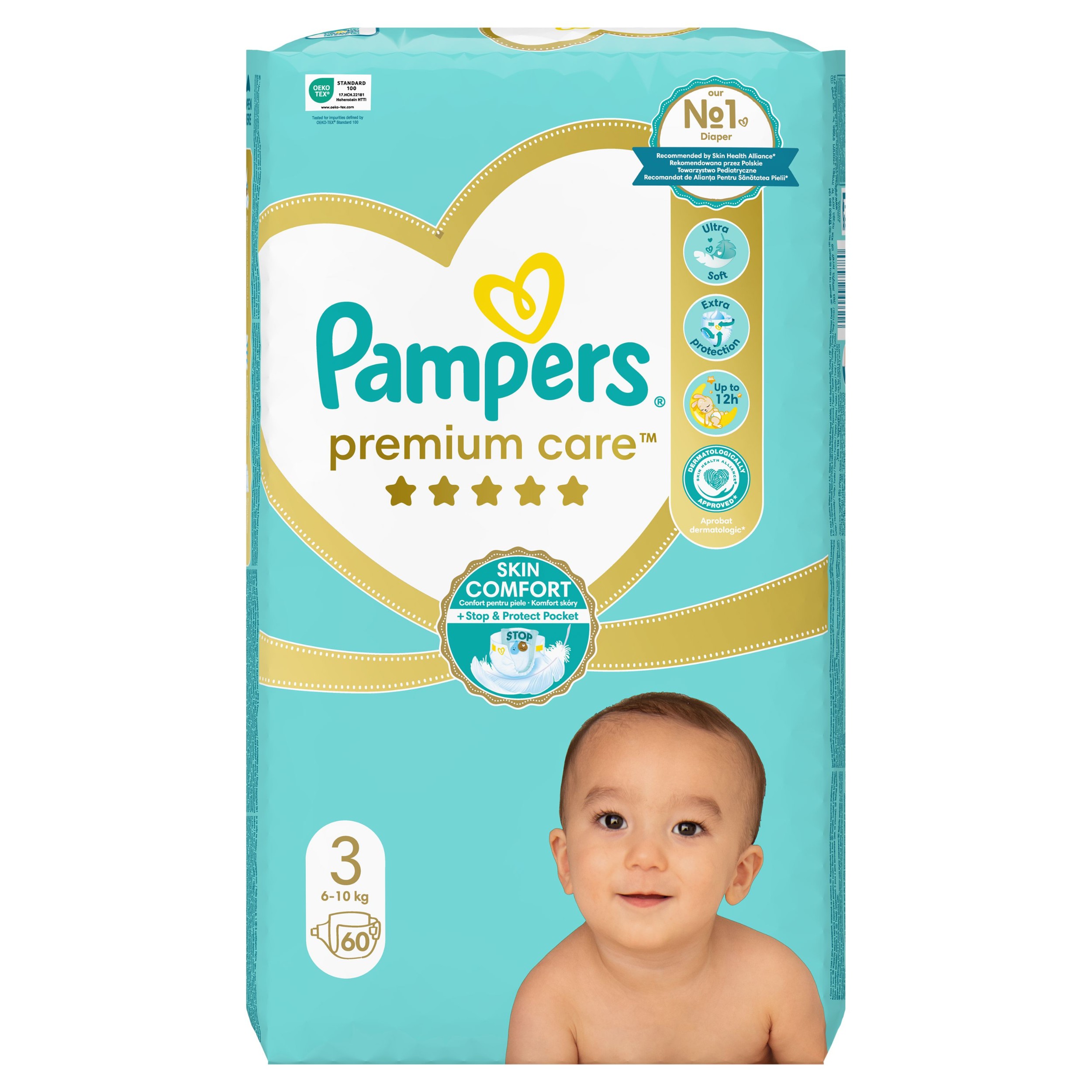 Svět dětí - Pampers Premium Care velikost 3 (Midi) 5 – 9 kg 60ks