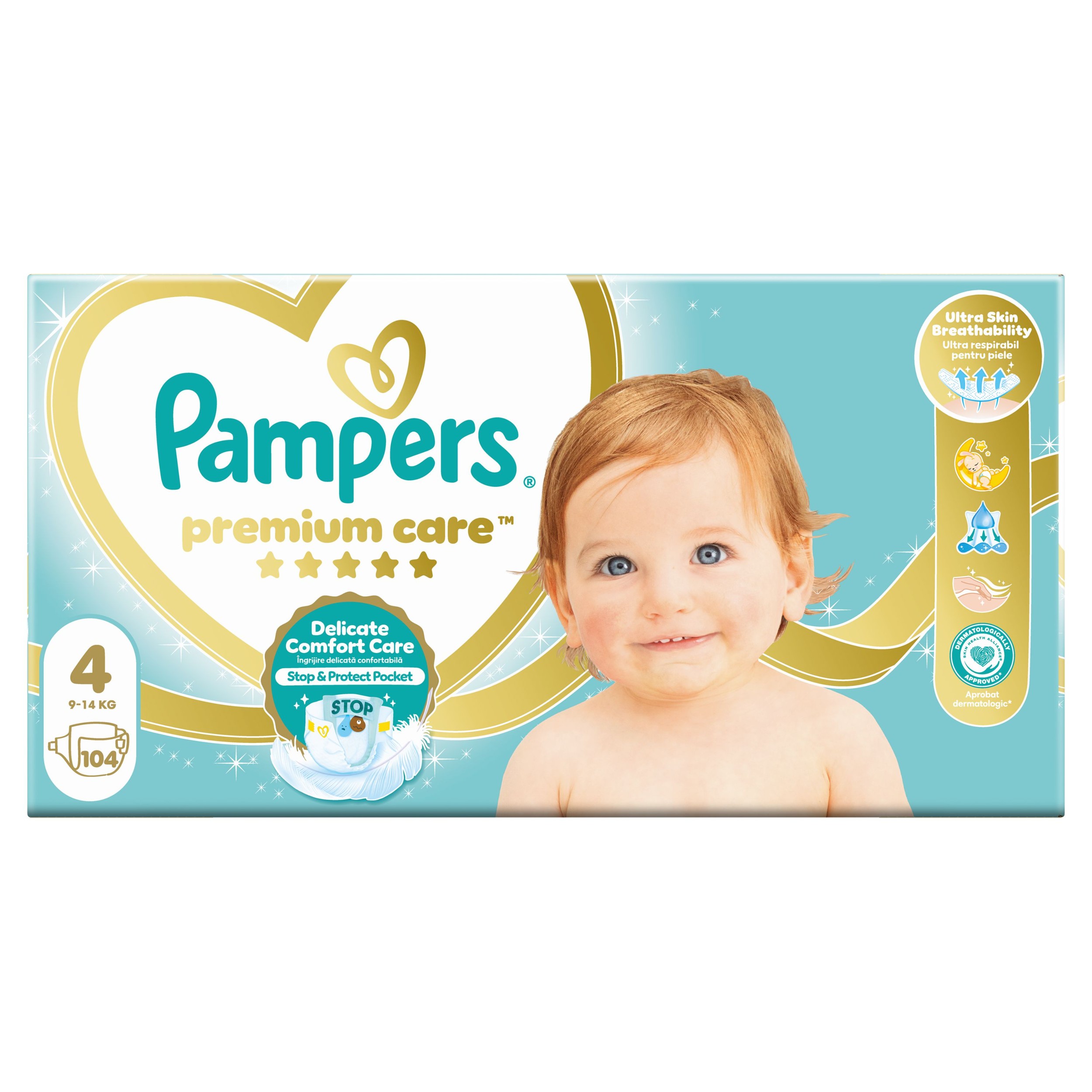 Svět dětí - Pampers Premium Care velikost 4 (Maxi) 8 – 14 kg 104ks