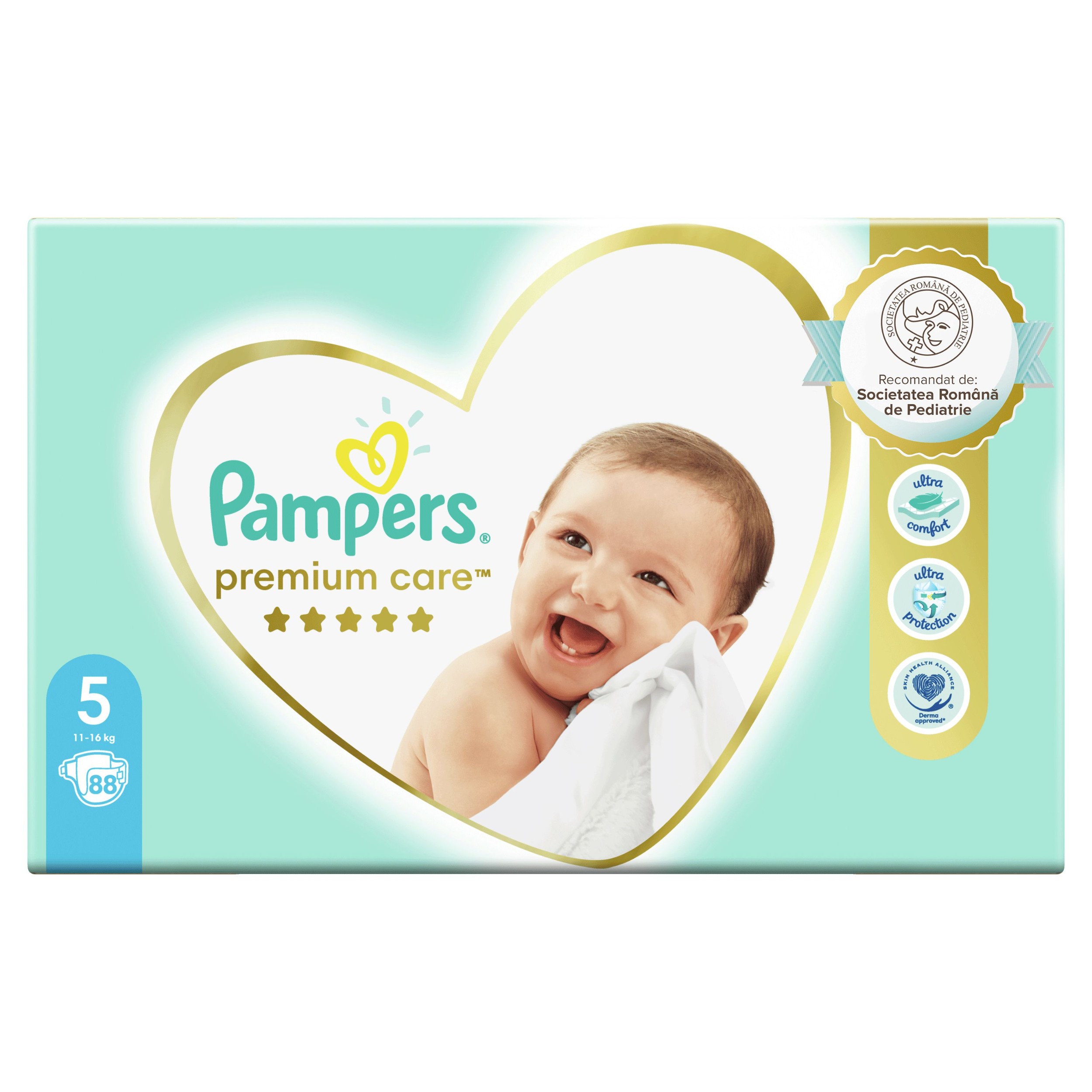 Svět dětí - Pampers Premium Care velikost 5 (Junior) 11 – 18 kg 88ks
