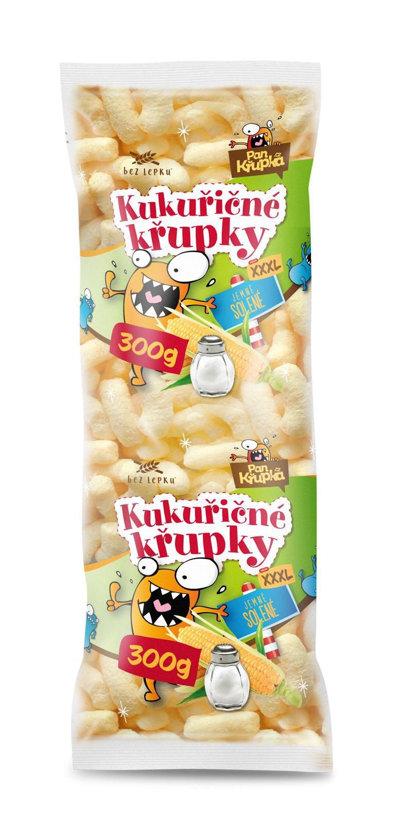 Trvanlivé potraviny - Pan Křupka Křupky kukuřičné jemně solené bezlepkové 300g