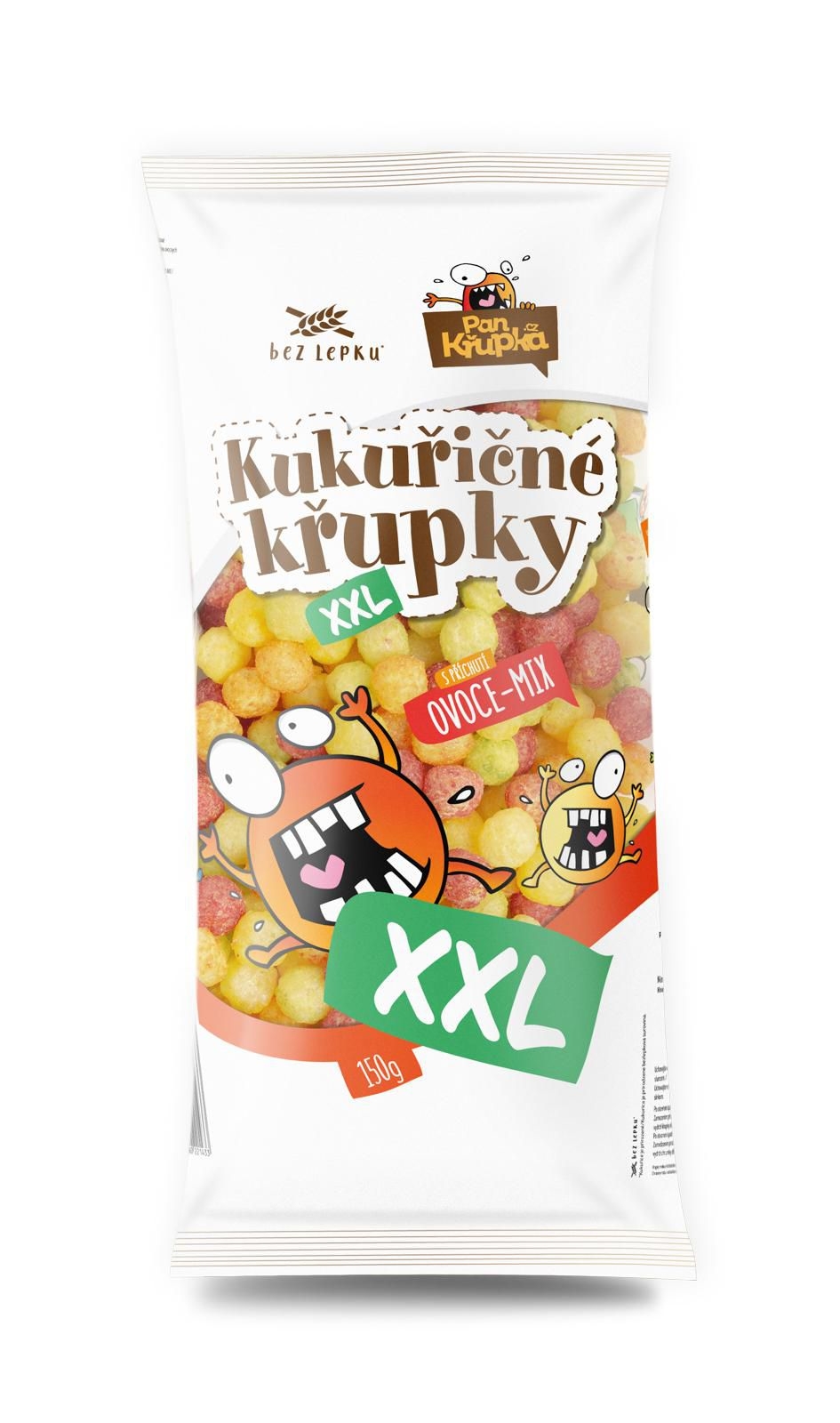 Zdravý svět - Pan Křupka Kukuřičné křupky s ovocnou příchutí 150 g