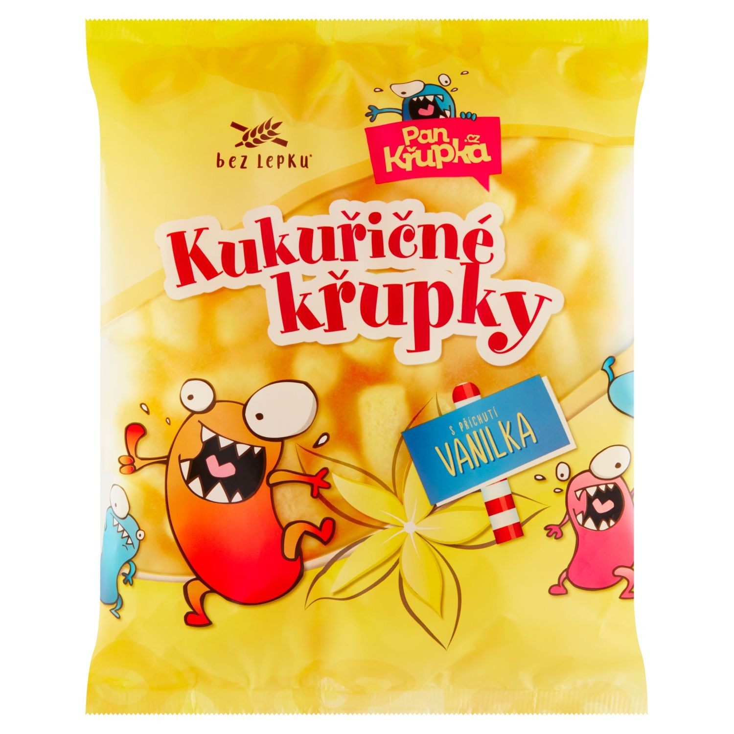 Trvanlivé potraviny - Pan Křupka Kukuřičné křupky s příchutí vanilka 90g