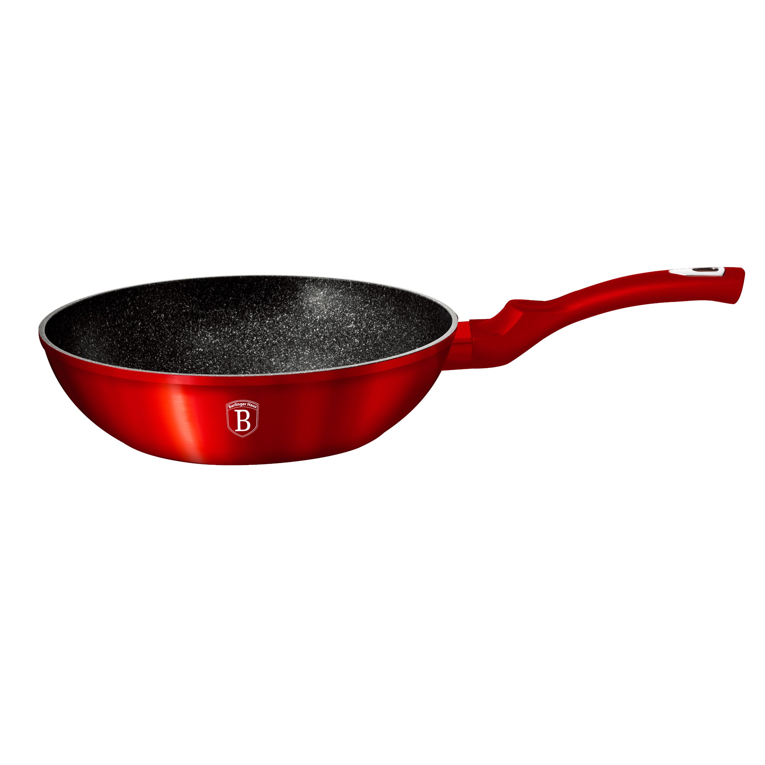 Domácnost a Zahrada - Pánev Wok 28 cm s mramorovým povrchem Perlacasa