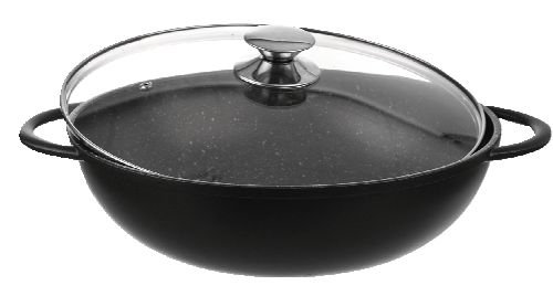 Pánev Wok Grande + skleněná poklice