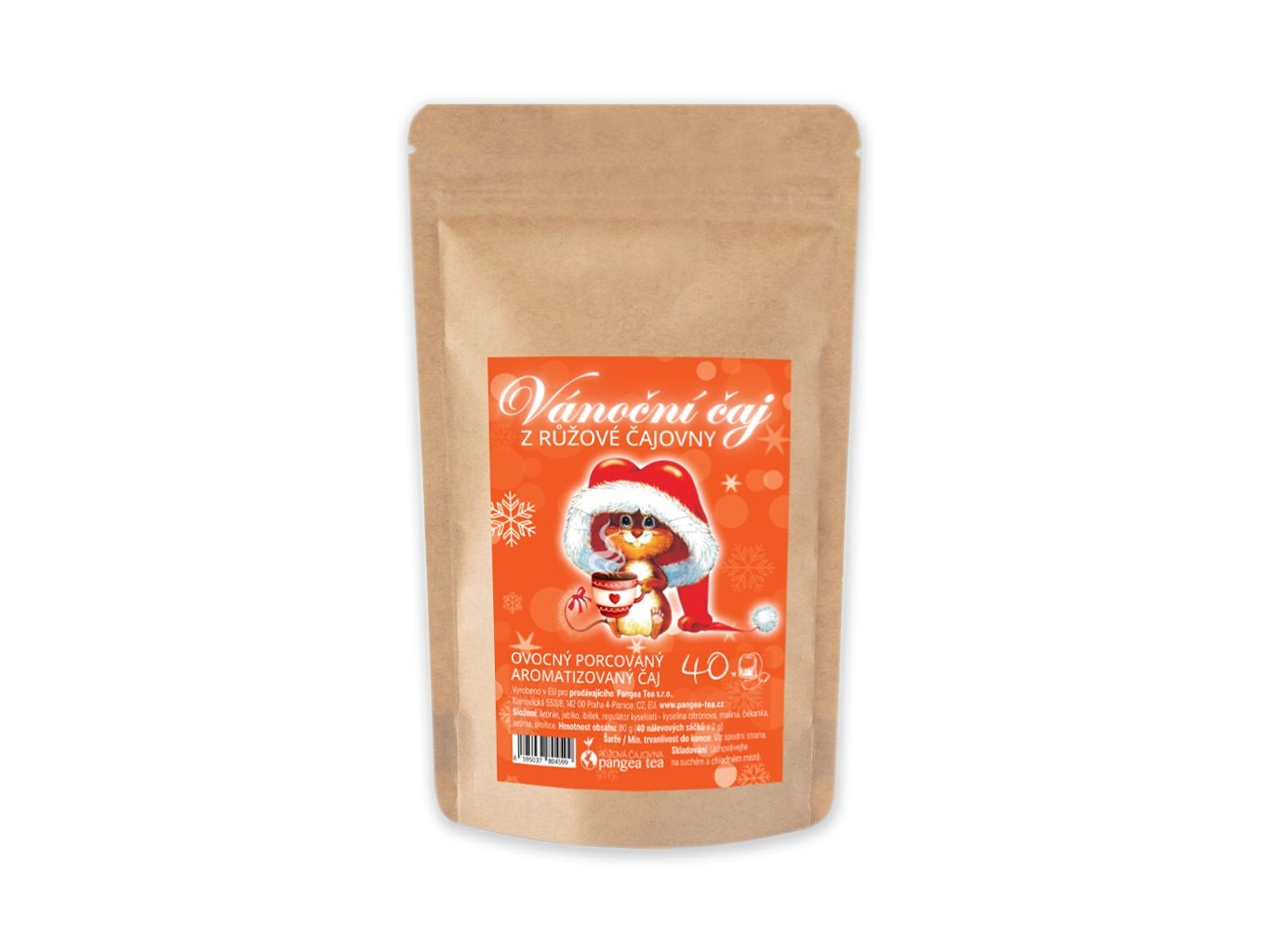 Nápoje - Pangea Tea Vánoční čaj z Růžové čajovny 40 x 2g