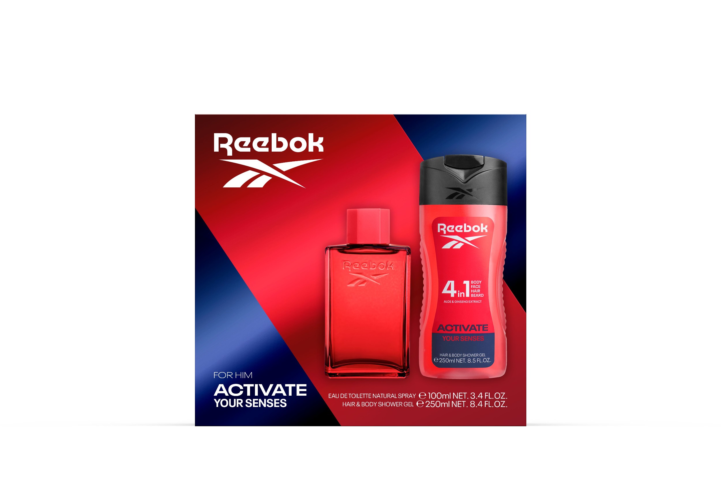 Drogerie a kosmetika - Pánský Reebok Activate Set EDT  100ml + 250ml