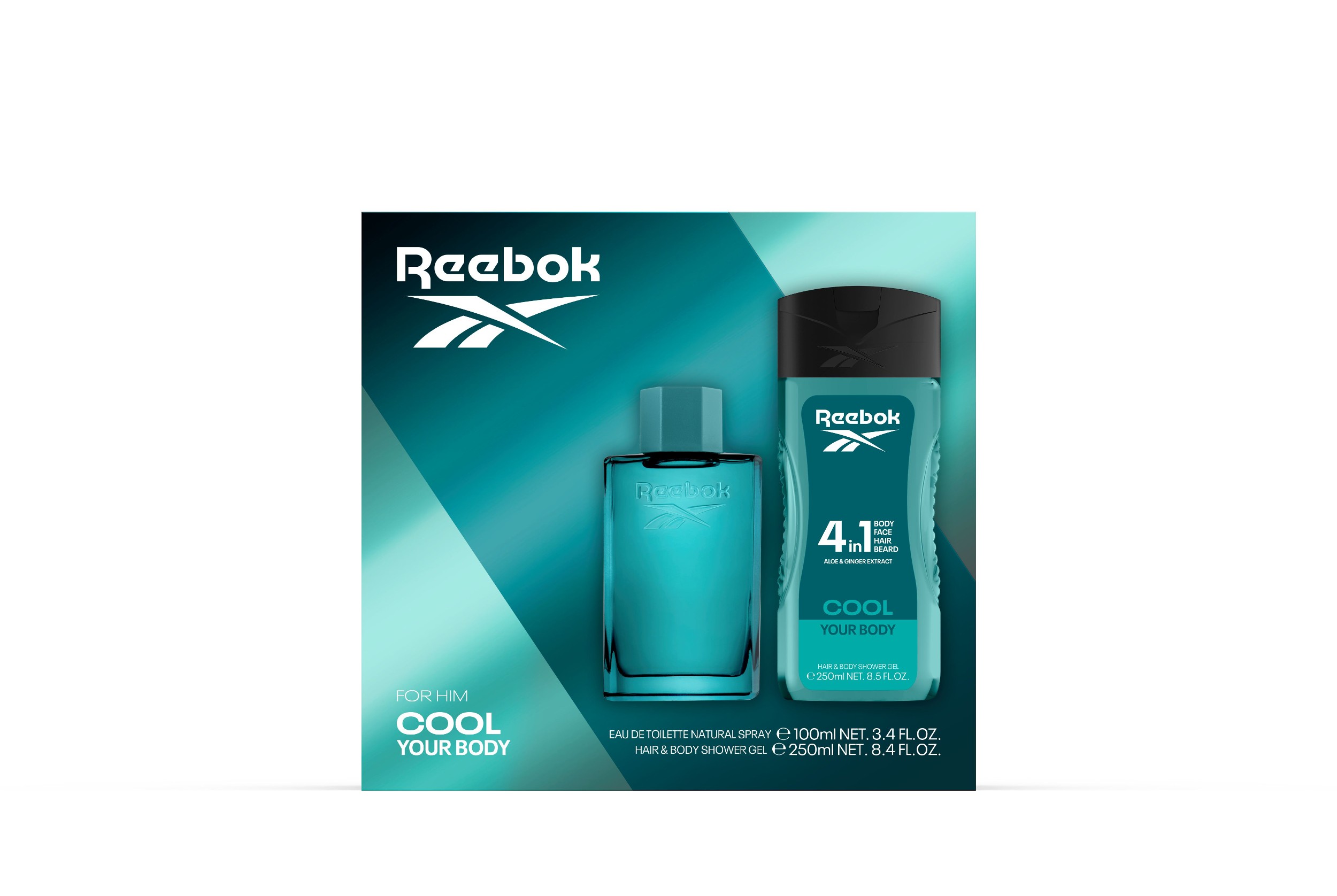 Drogerie a kosmetika - Pánský Reebok Cool Set EDT  100ml + 250ml