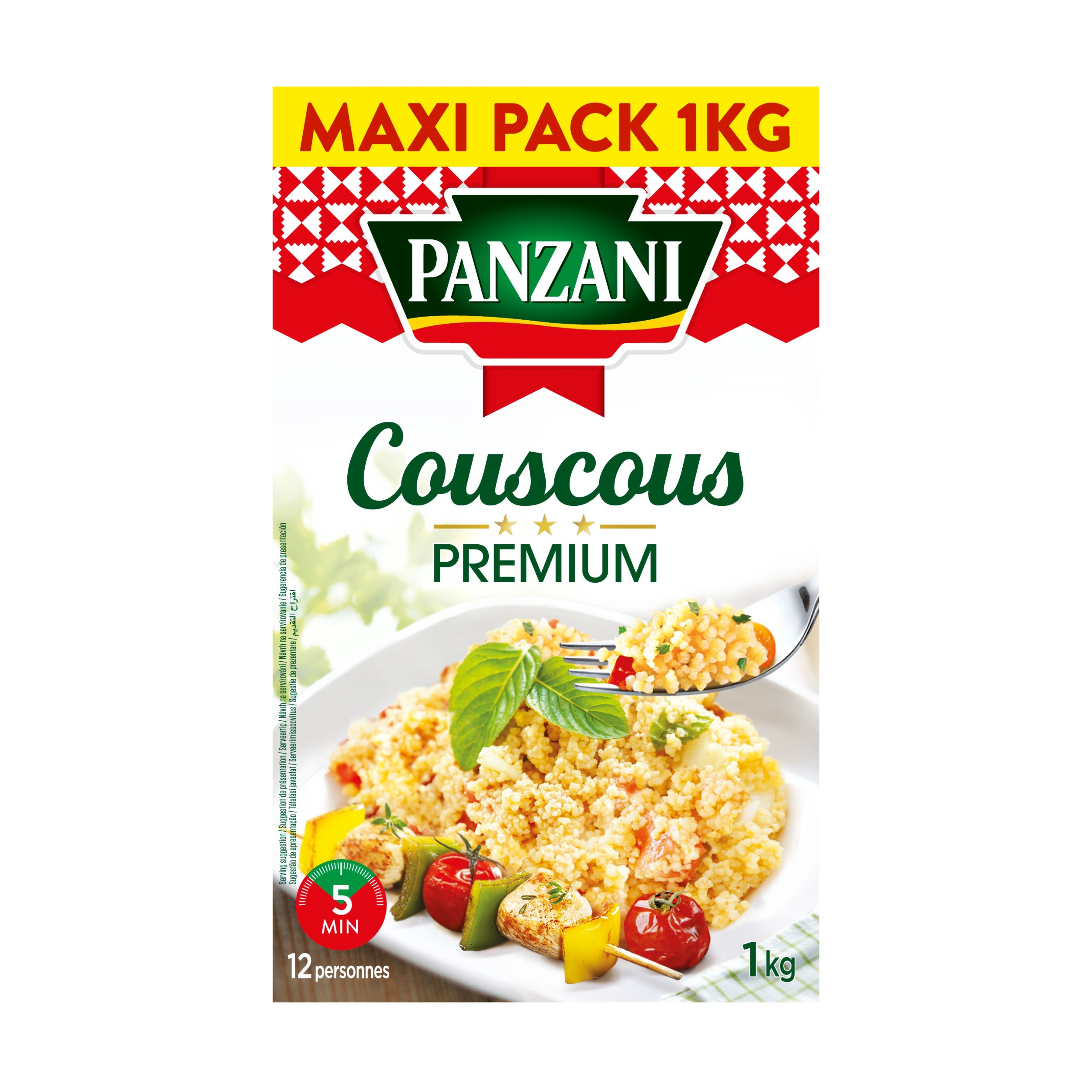 Trvanlivé potraviny - Panzani Couscous 1kg