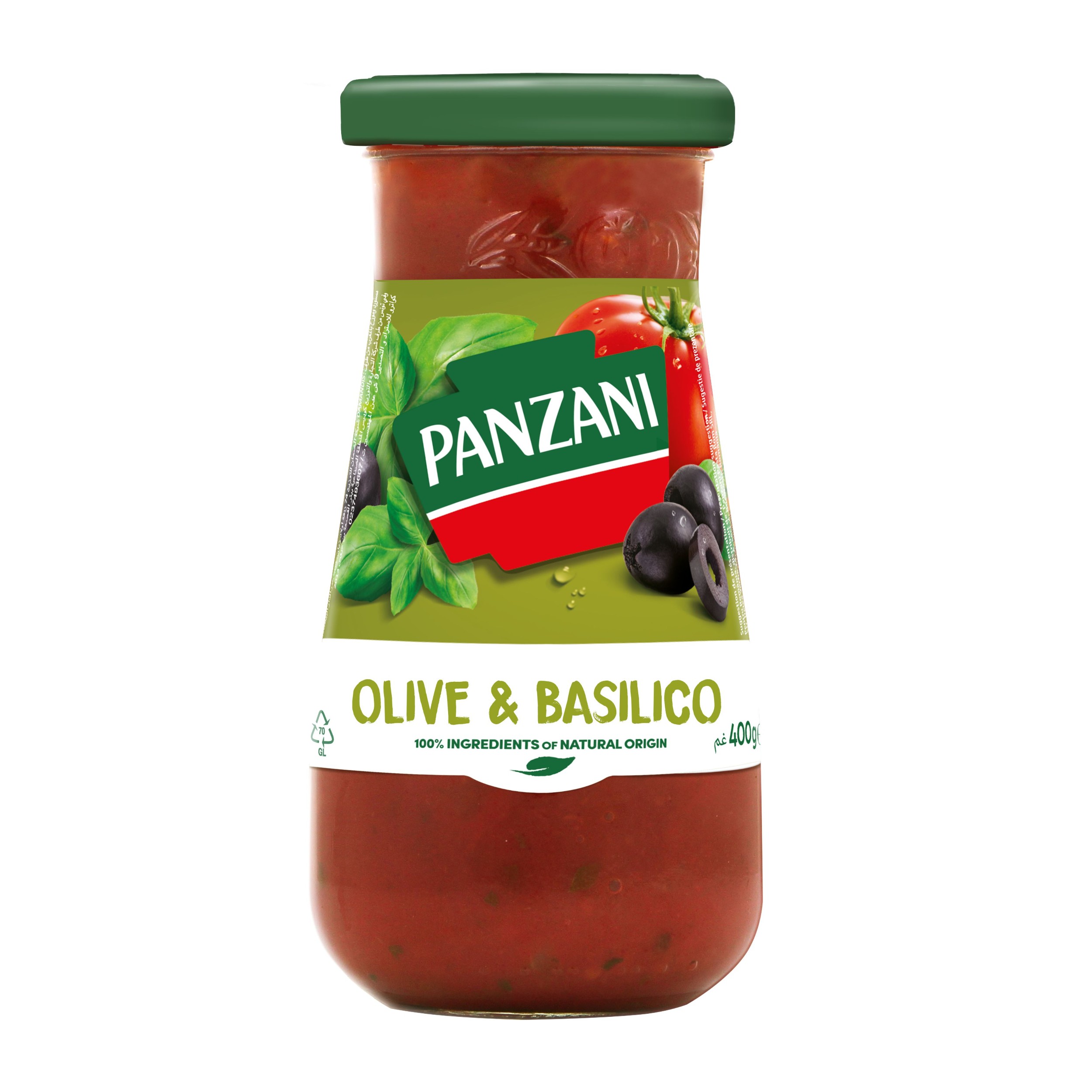 Trvanlivé potraviny - Panzani Olive & Basilico 400 g