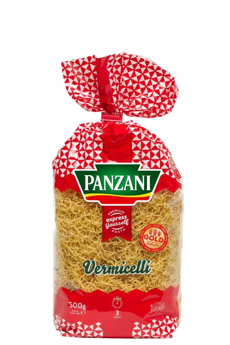 Trvanlivé potraviny - Panzani Vermicelli vlasové nudle 500 g