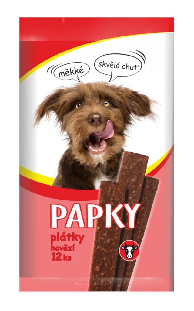 Svět zvířat - Papky Plátky hovězí pro psy 12ks