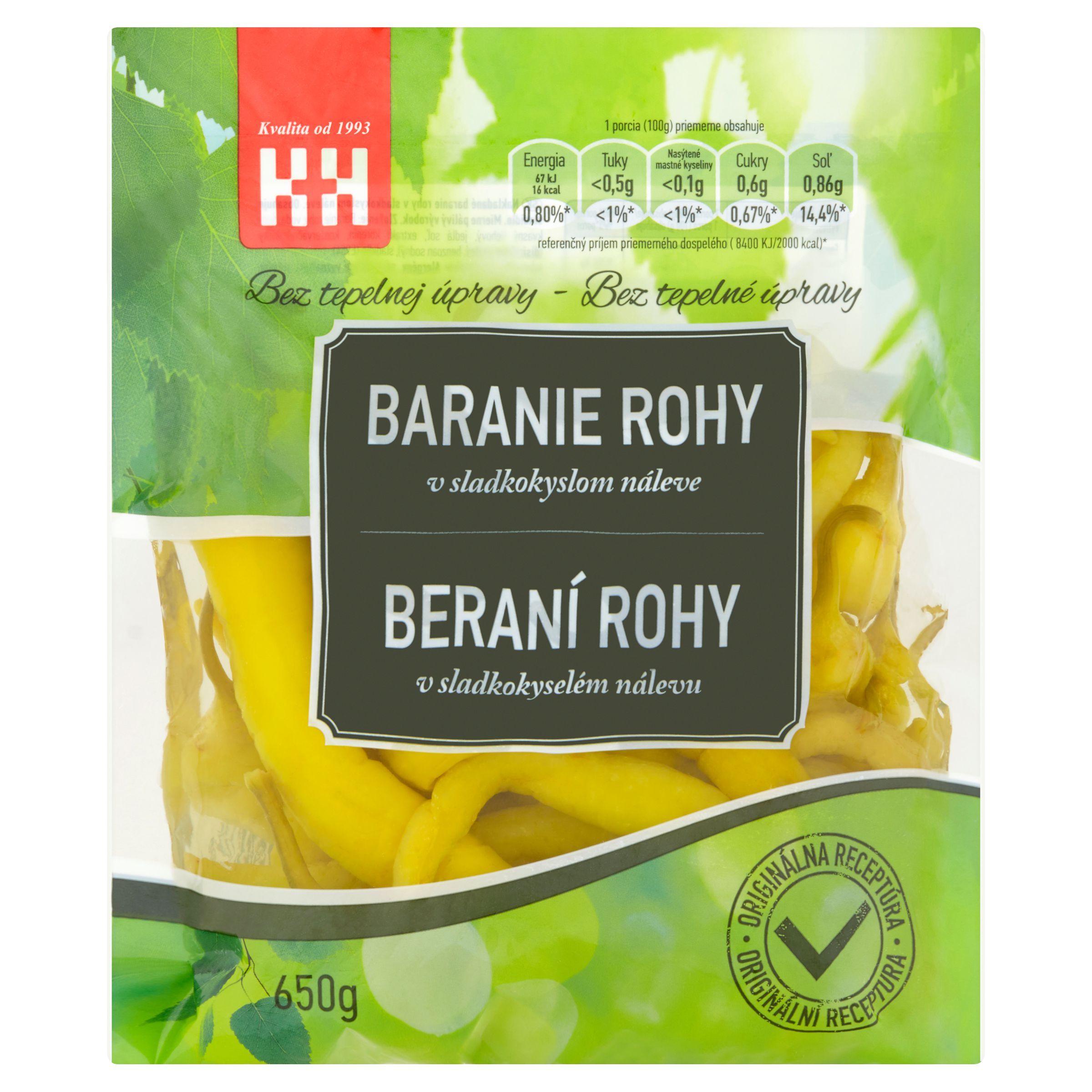 Ovoce a zelenina - Paprika Beraní roh v nálevu 650 g