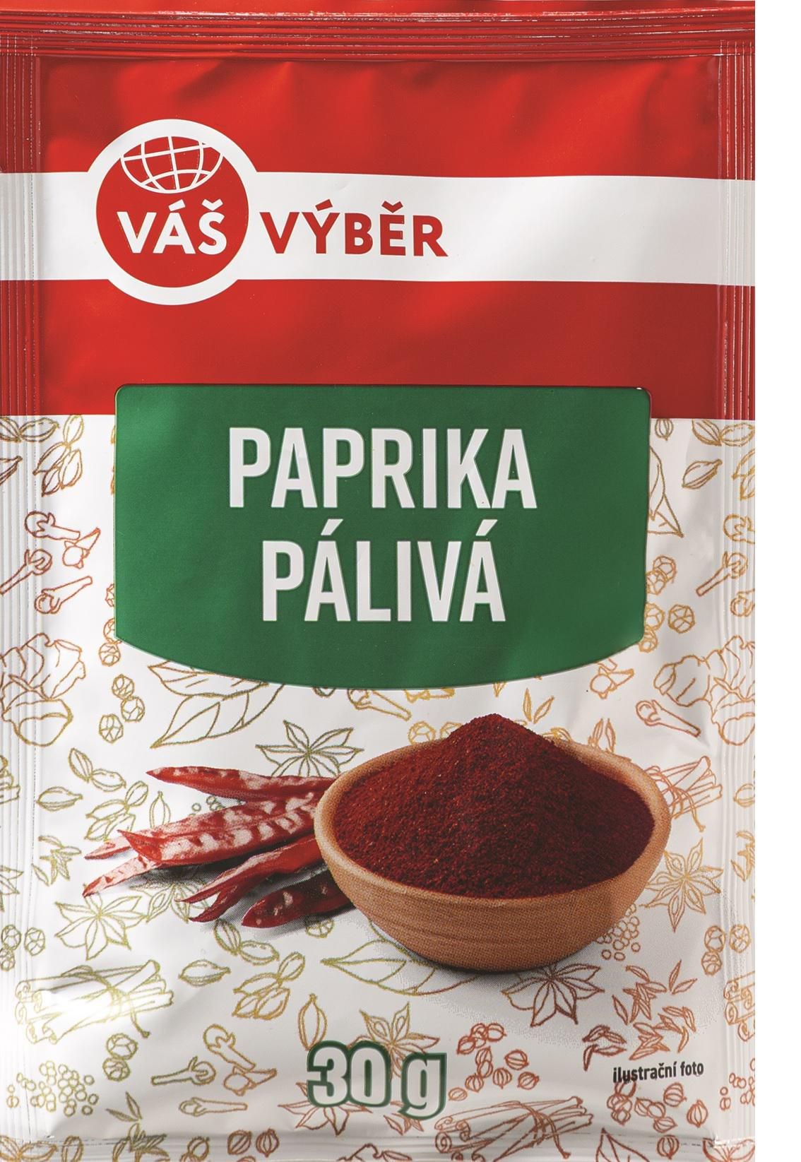 Trvanlivé potraviny - Paprika pálivá mletá 30 g