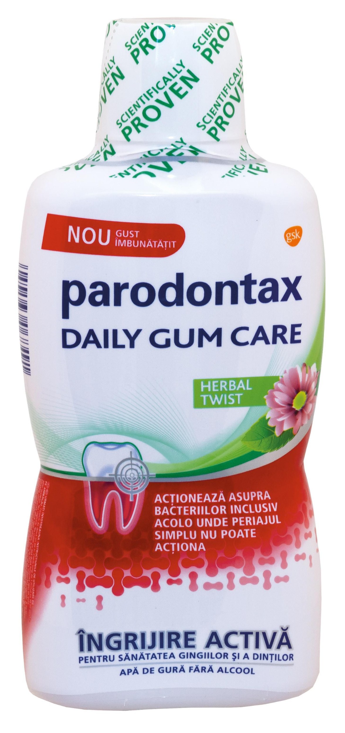 Drogerie a kosmetika - Paradontax Daily Gum Care Herbal 500 ml