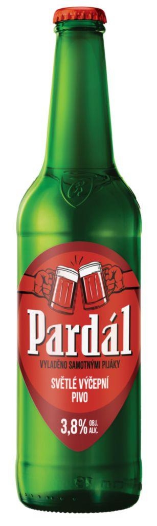 Nápoje - Pardál Světlé výčepní pivo lahev 0,5 l