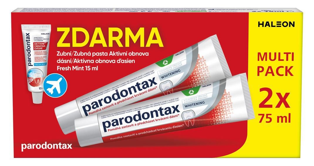 Drogerie a kosmetika - Parodontax Whitening zubní pasta 2 x 75ml