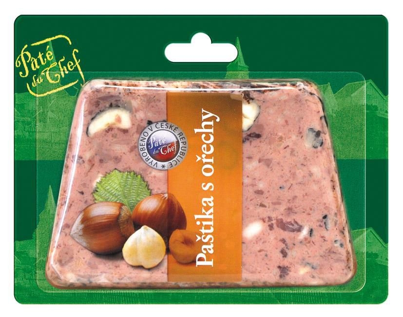Trvanlivé potraviny - Paté Du Chef Ardénská paštika s lískovými oříšky 125 g