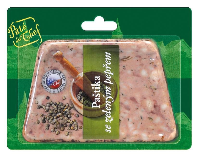 Uzeniny a lahůdky - Paté du Chef Ardénská paštika se zeleným pepřem 125 g