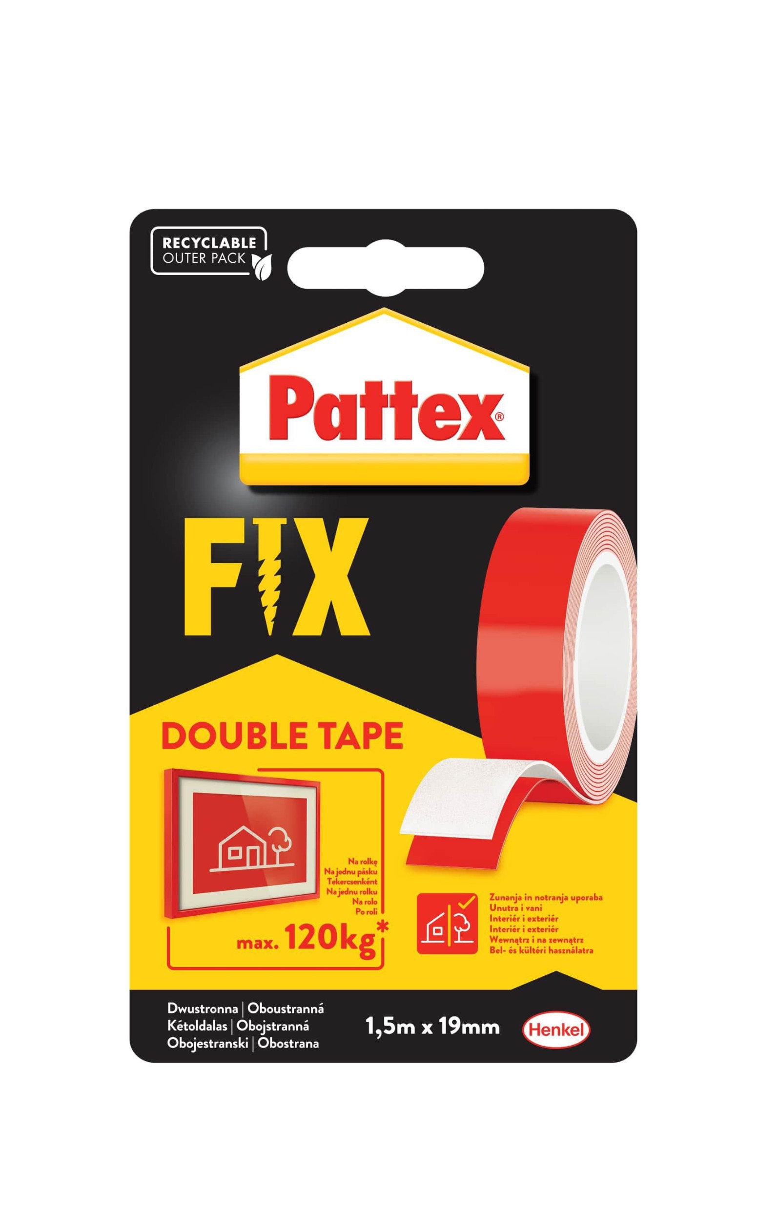 Domácnost a Zahrada - Pattex Páska Power Fix 1,5 m
