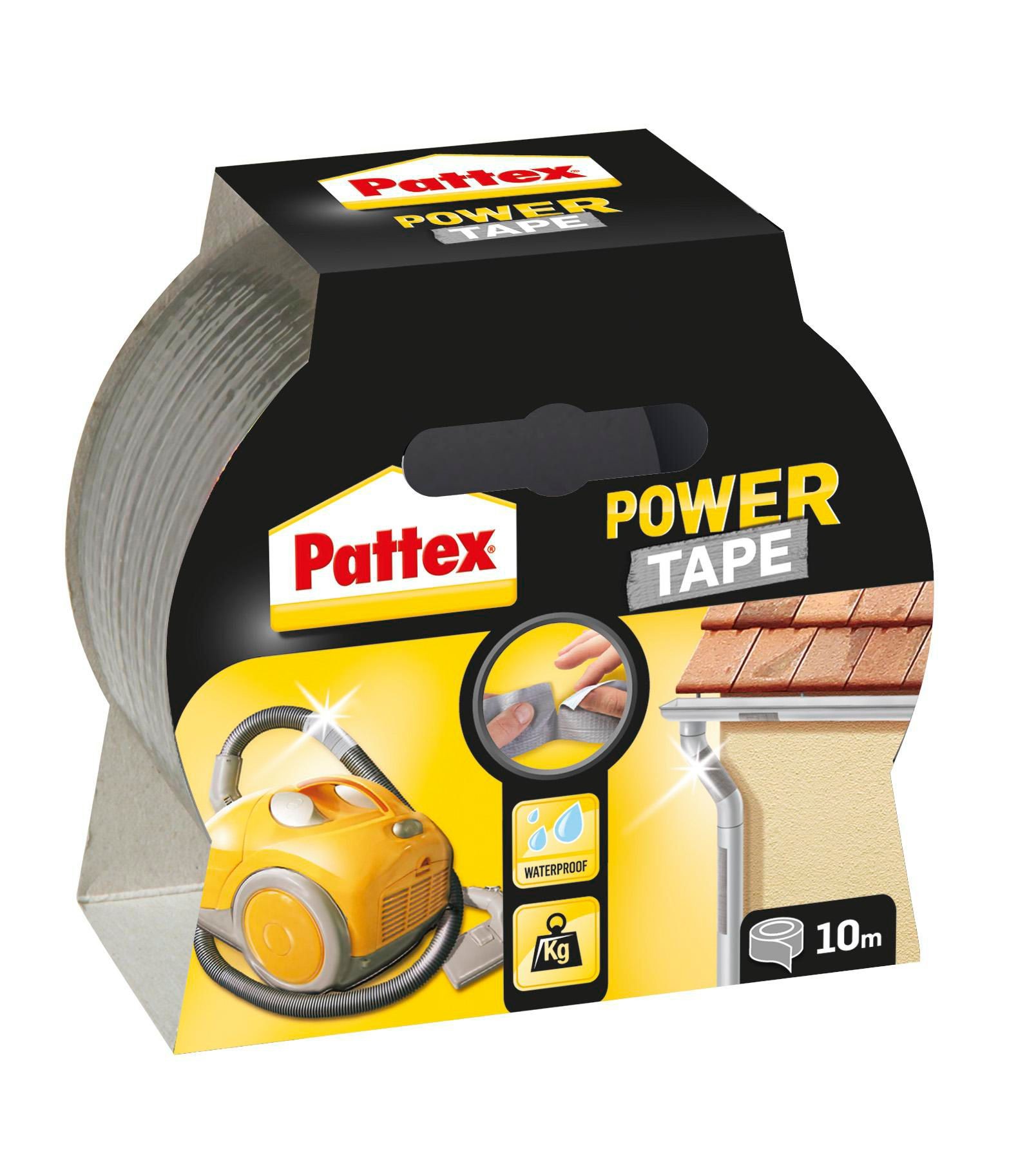 Domácnost a Zahrada - Pattex Textilní páska stříbrná 50 mm x 10 m