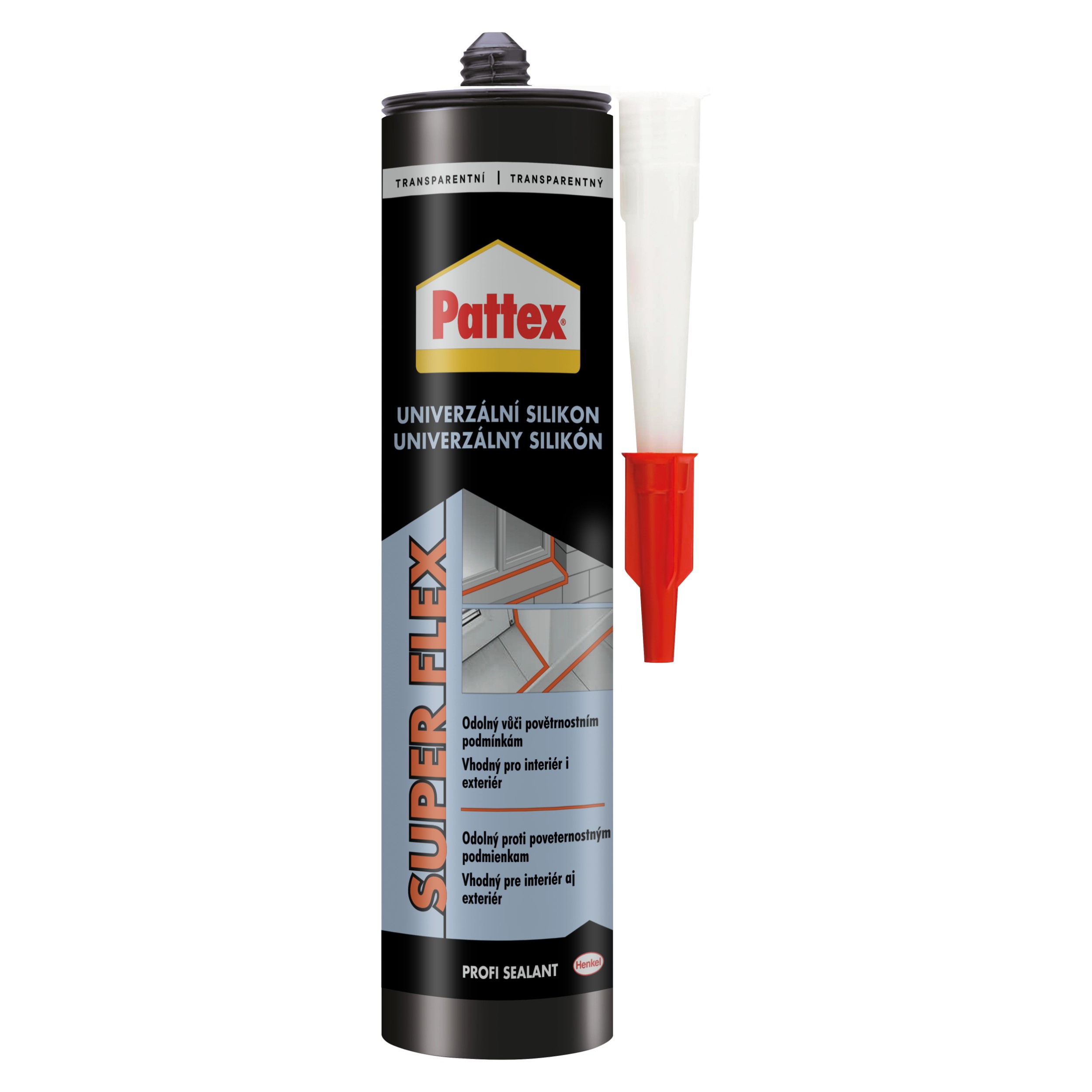 Domácnost a Zahrada - Pattex Univerzální silikon, transparentní, 280 ml