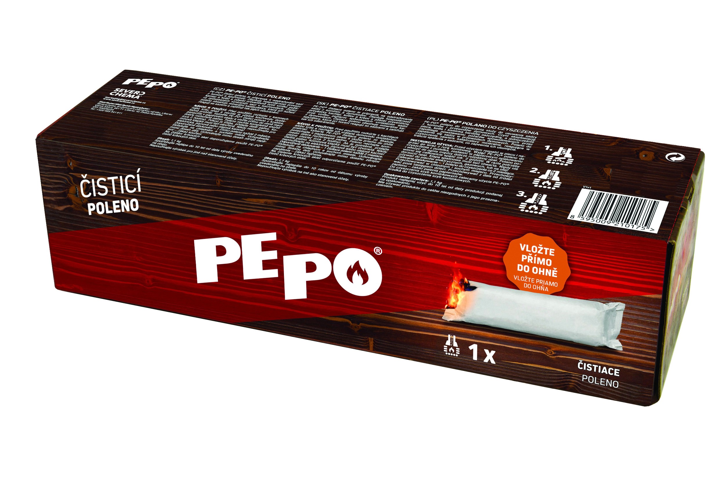 Domácnost a Zahrada - PE-PO Čisticí poleno 1,1kg