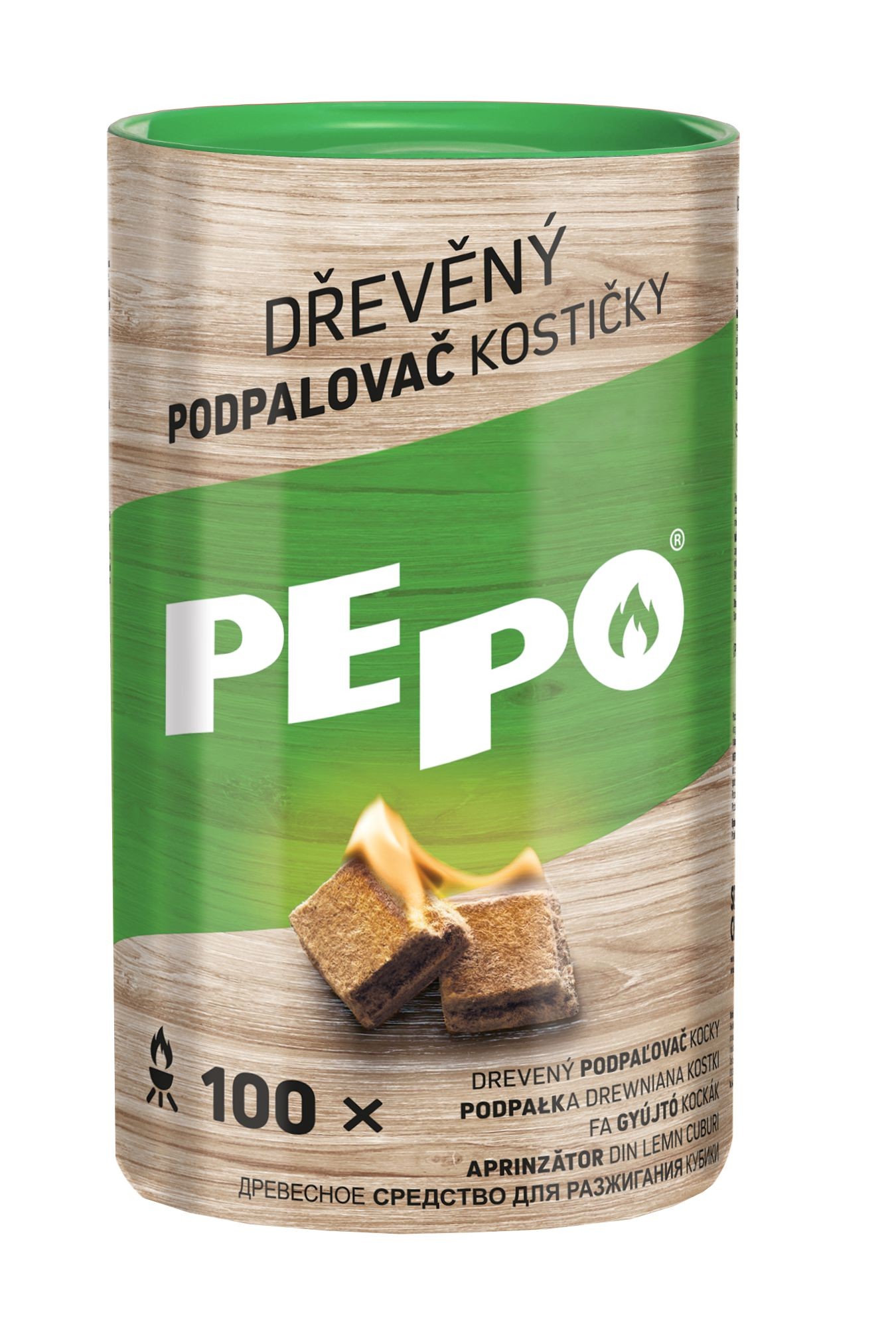 Domácnost a Zahrada - Pe-Po Podpalovač dřevěný 100 ks
