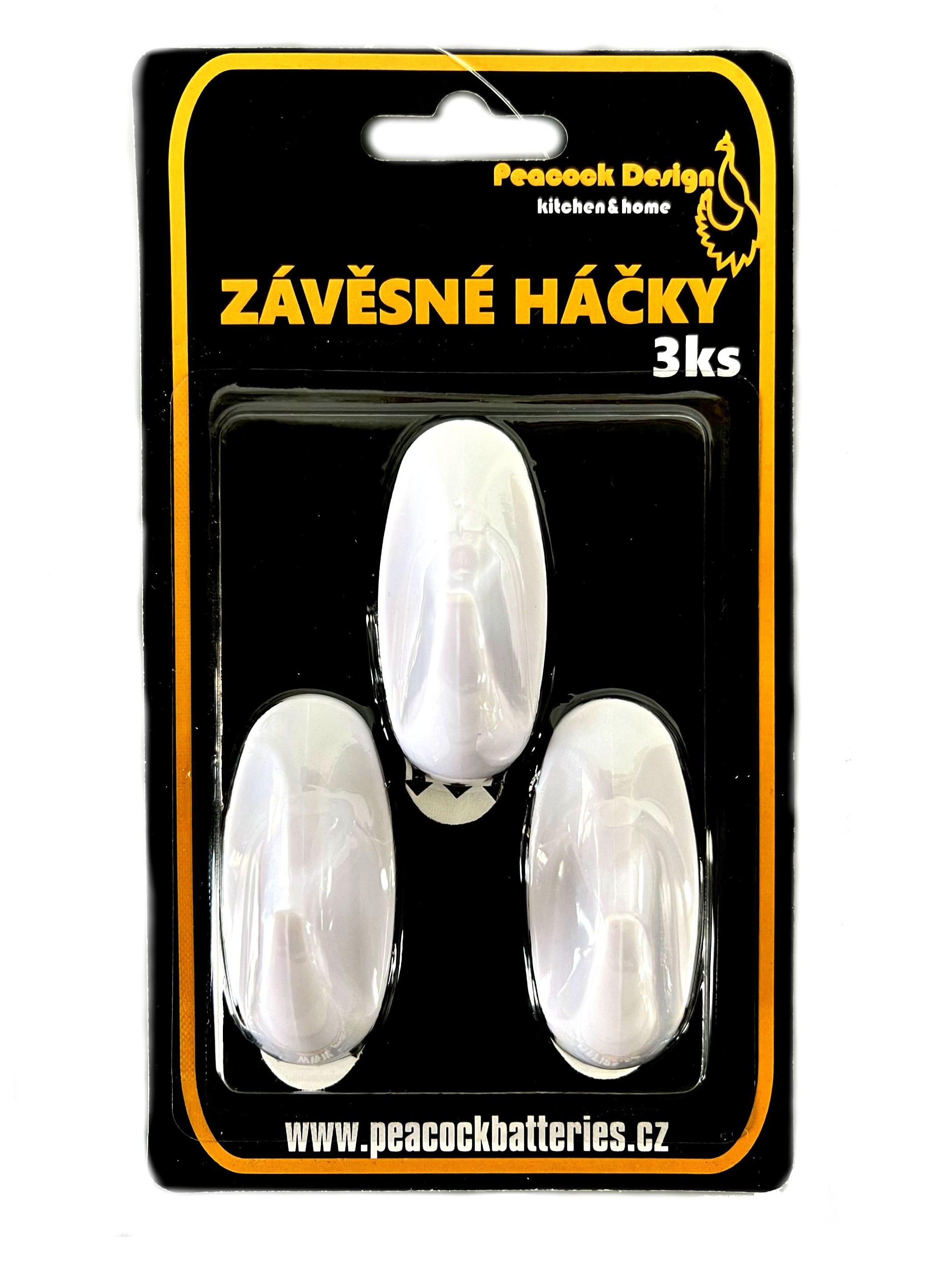 Domácnost a Zahrada - Peacock Batteries Závěsné háčky 2ks