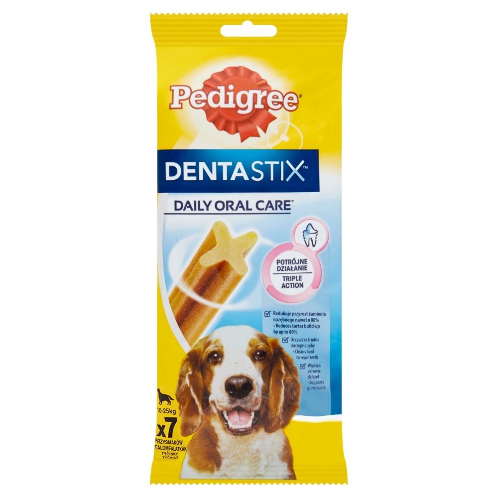 Pedigree DenstaStix Medium 10-25kg 7 tyčinek 180 g-0