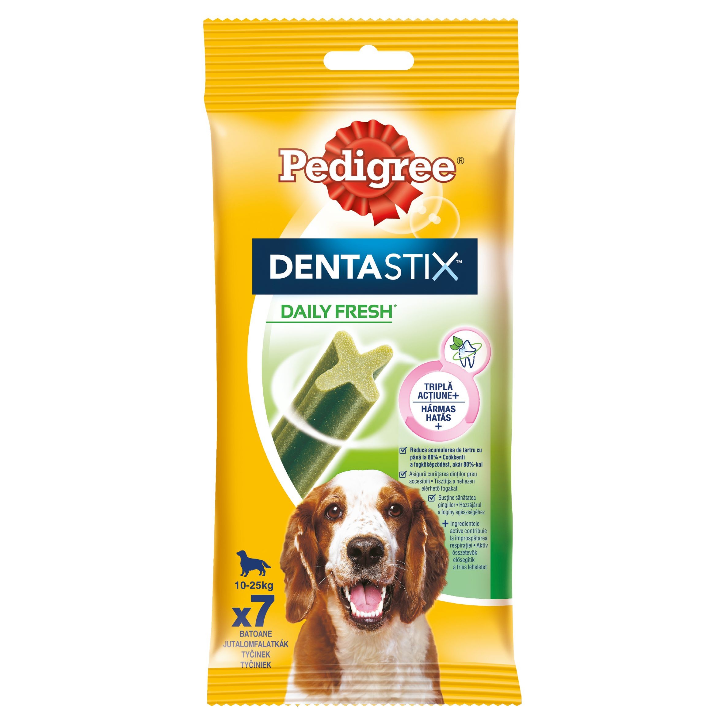 Pedigree Dentastix Denní osvěžení 10-25kg 7 tyčinek 180 g-0