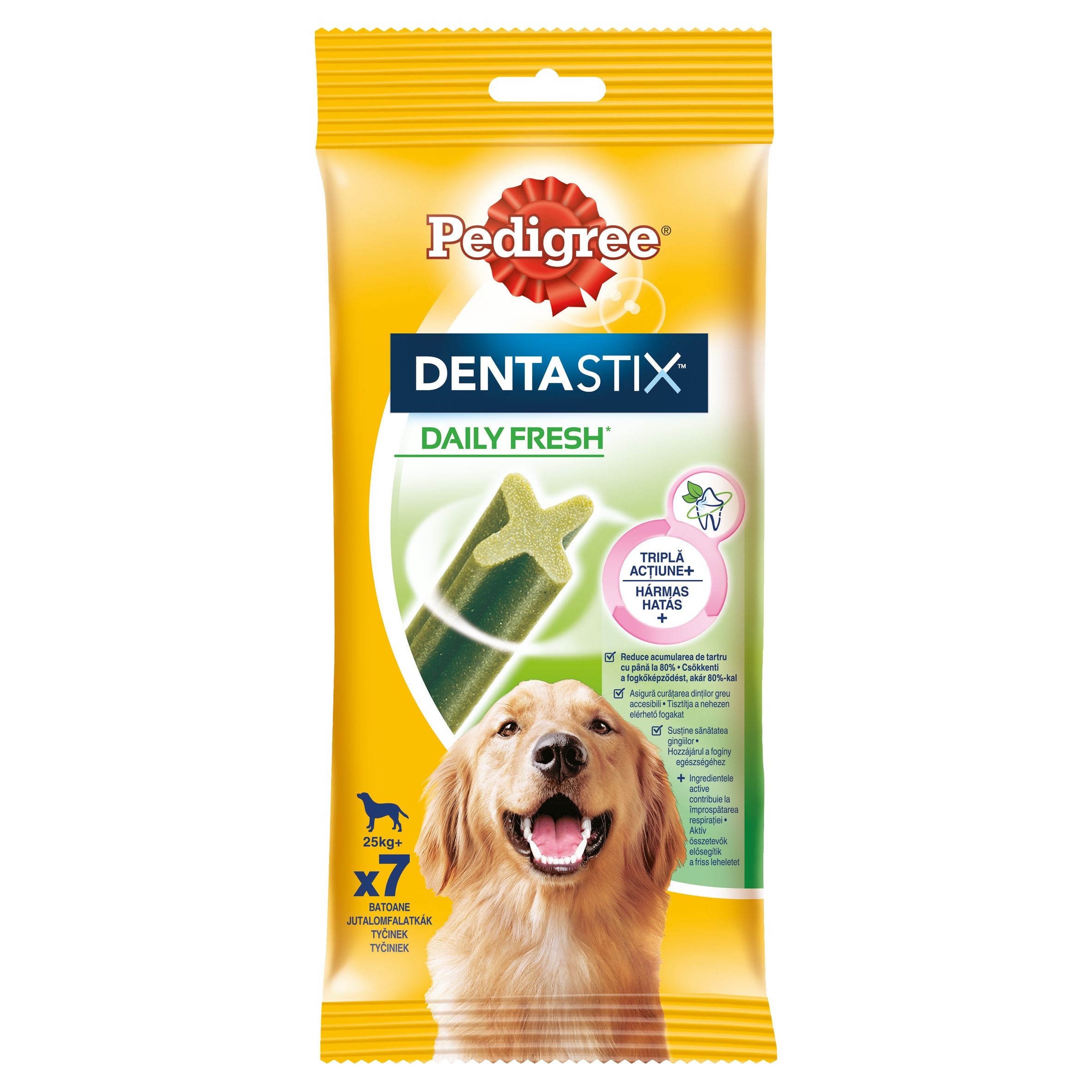 Pedigree Dentastix Denní osvěžení 25kg+ 7 tyčinek 270 g-0