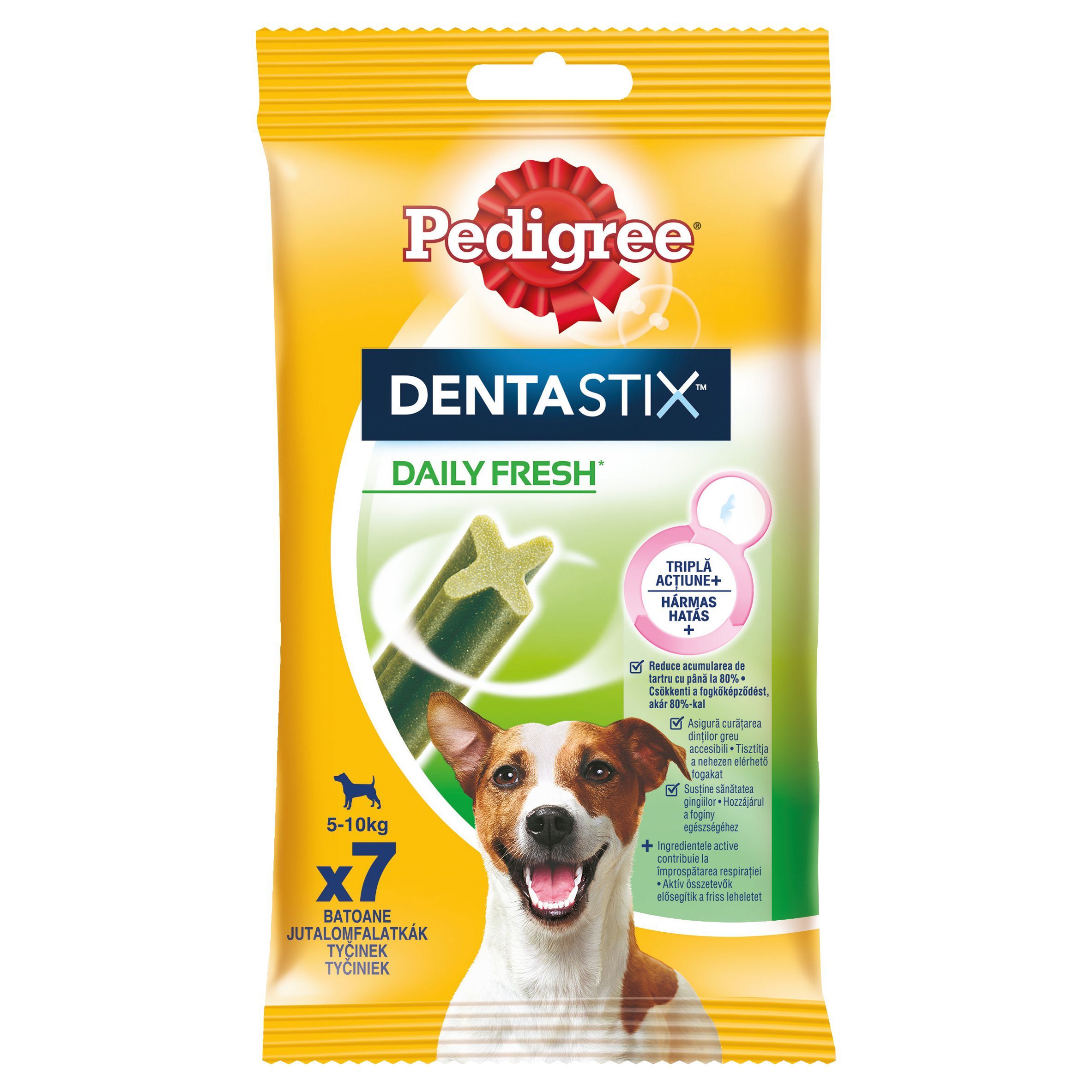 Pedigree Dentastix Denní osvěžení 5-10kg 7 tyčinek 110 g-0